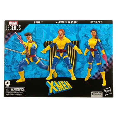 Hasbro Actionfigur Marvel Legends X-Men 60th Banshee, Gambit & Psylocke Actionfiguren Set