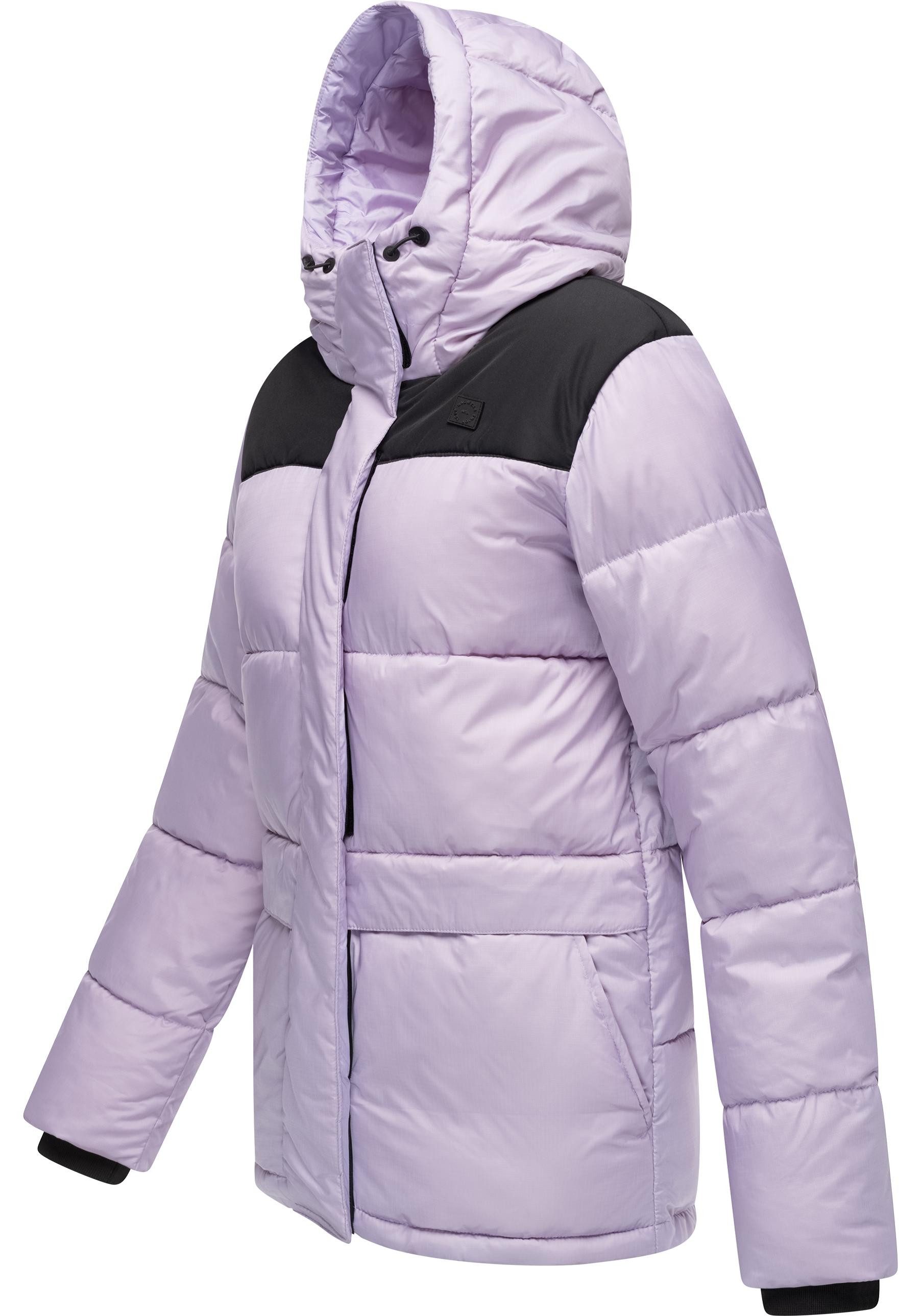 Ragwear Anorak Wikesh stylische Winter Steppjacke mit Colourblocking