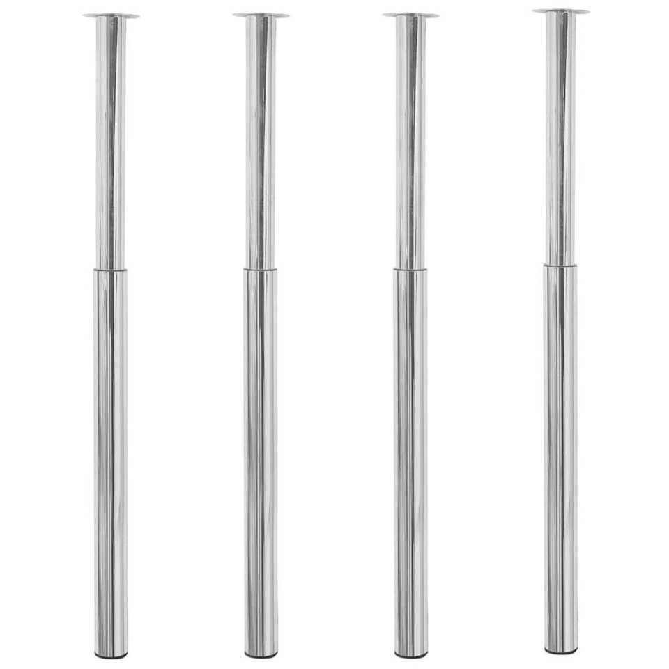 Tischbeine 4er-Set edelstahlfarben Tischbein Höhenverstellbar Möbelfüße Tisch Tischbeine 4er-Set edelstahlfarben Tischbein Höhenverstellbar Möbelfüße Tisch