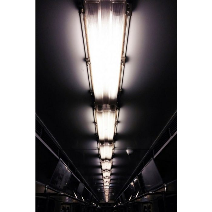 queence Acrylglasbild Licht im Zug