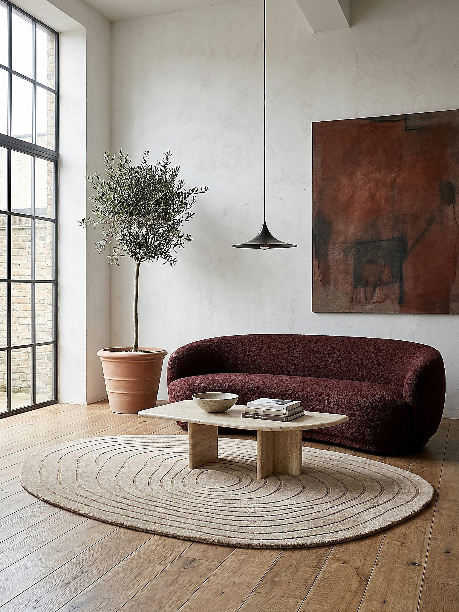 KADIMA DESIGN Wollteppich PARRET Teppich Wolle organische Form abstrakt modern 160x230 Beige, Oval, Höhe: 15 mm, 11 mm Mittelflor, zeitlos, Naturfaser, fußbodenheizungsgeeignet