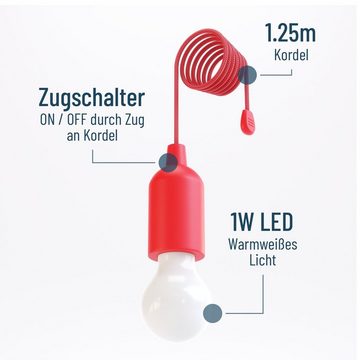 greate. LED Taschenlampe LED Lampe batteriebetrieben 1W - kabellose Zelt Leuchte, Camping Licht (1-St)