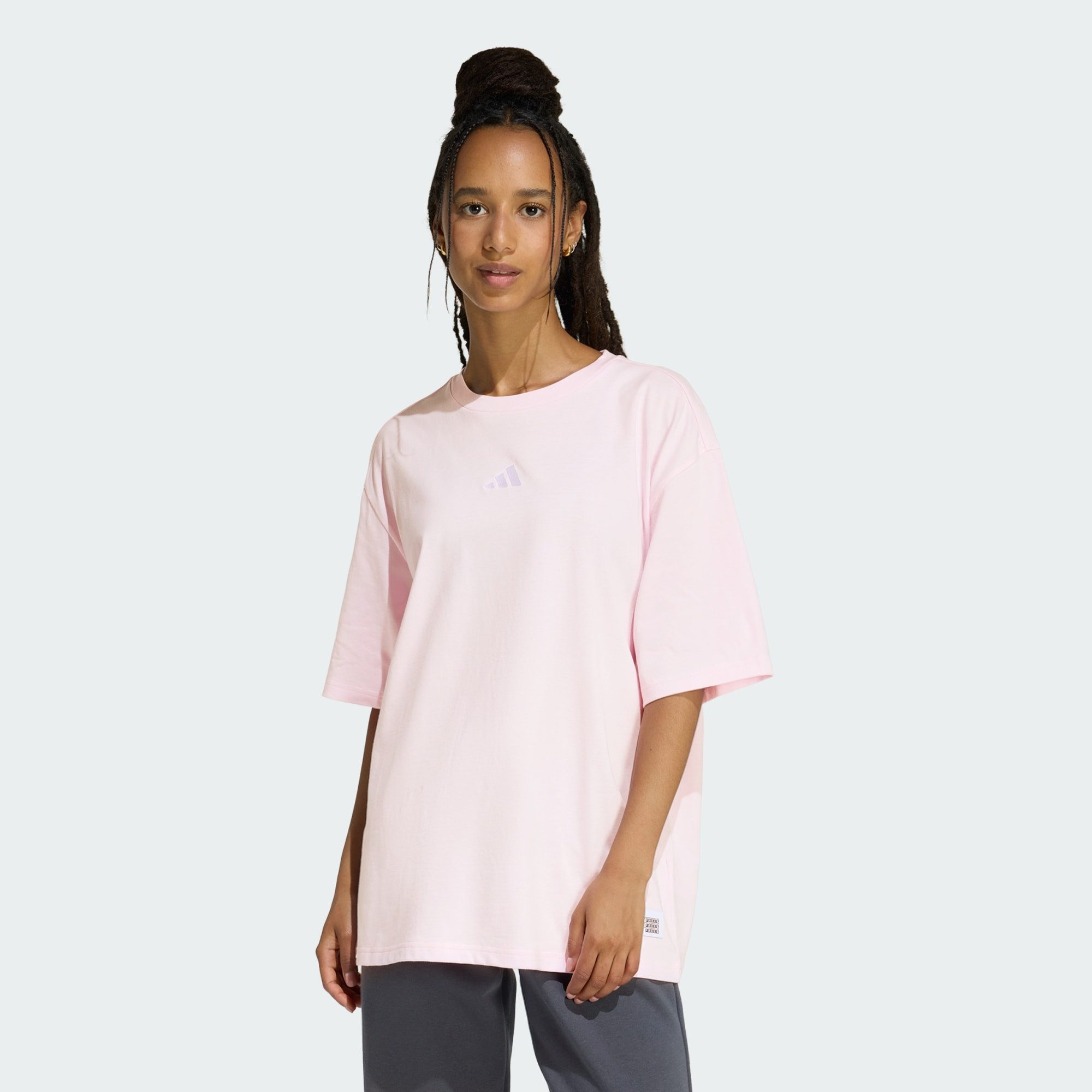 adidas Sportswear Oversize-Shirt MINI EMBROIDERY OVERSIZED GRAPHIC T-SHIRT günstig online kaufen