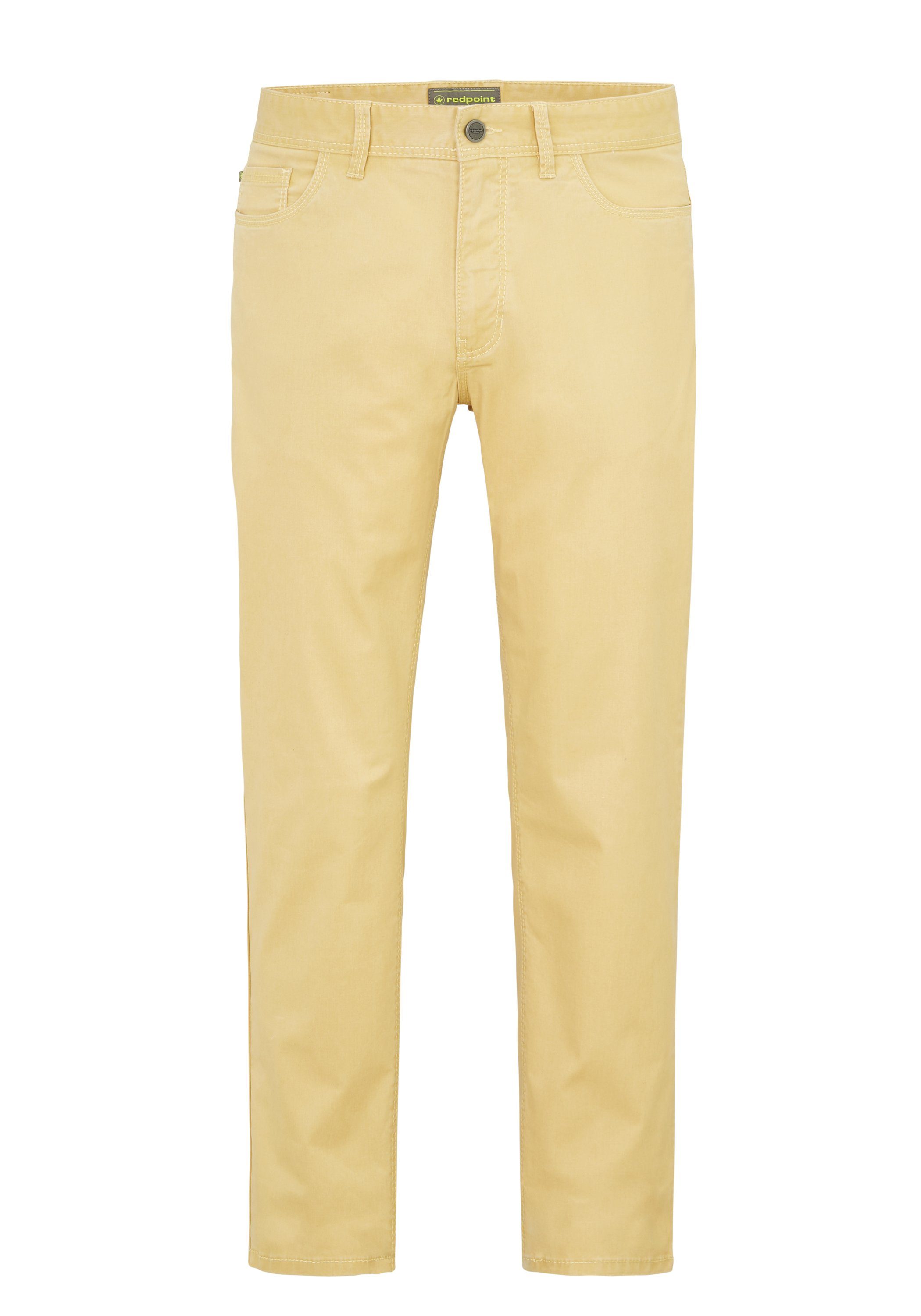 Redpoint Stoffhose MILTON super Baumwolle yellow 5 aus Pocket nachaltiger stretch