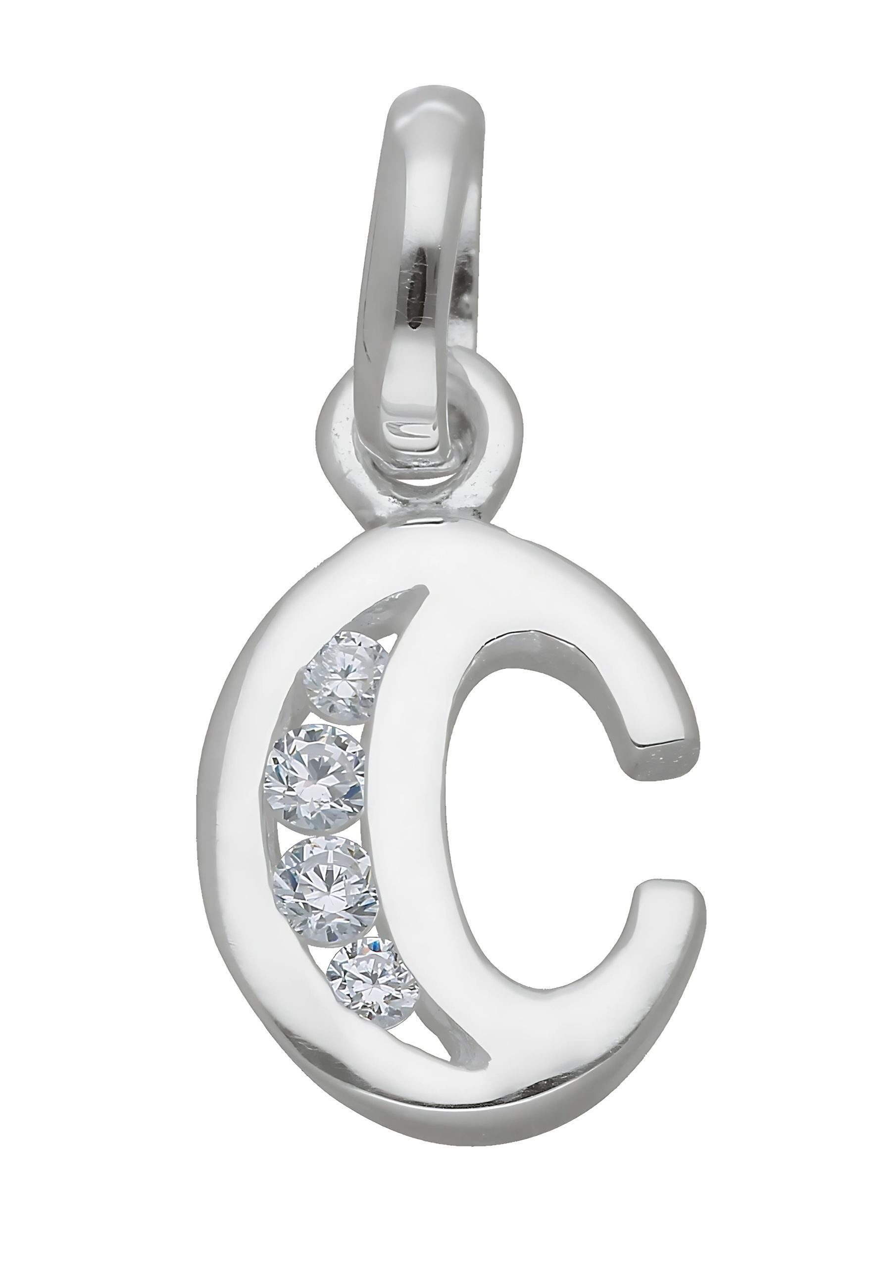 Adelia´s Namenskette, Schmuckset mit bis 45 cm stufenlos verstellbarer 925 Silber Halskette
