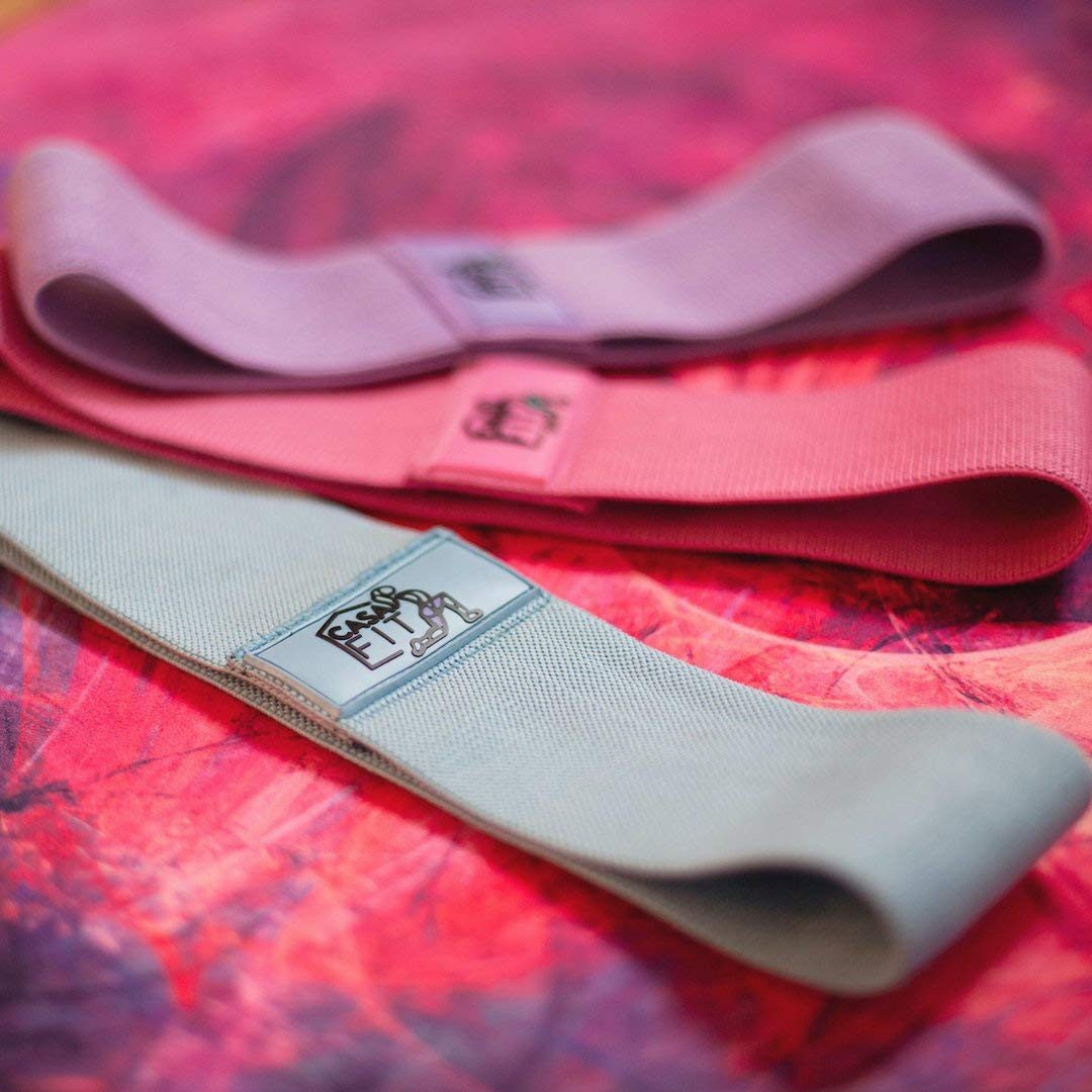 CASAFIT Trainingsbänder Hip Bands Resistance Bands Fitnessbänder Booty Band aus Stoff, 3 Stärken für Beintraining Po-Training