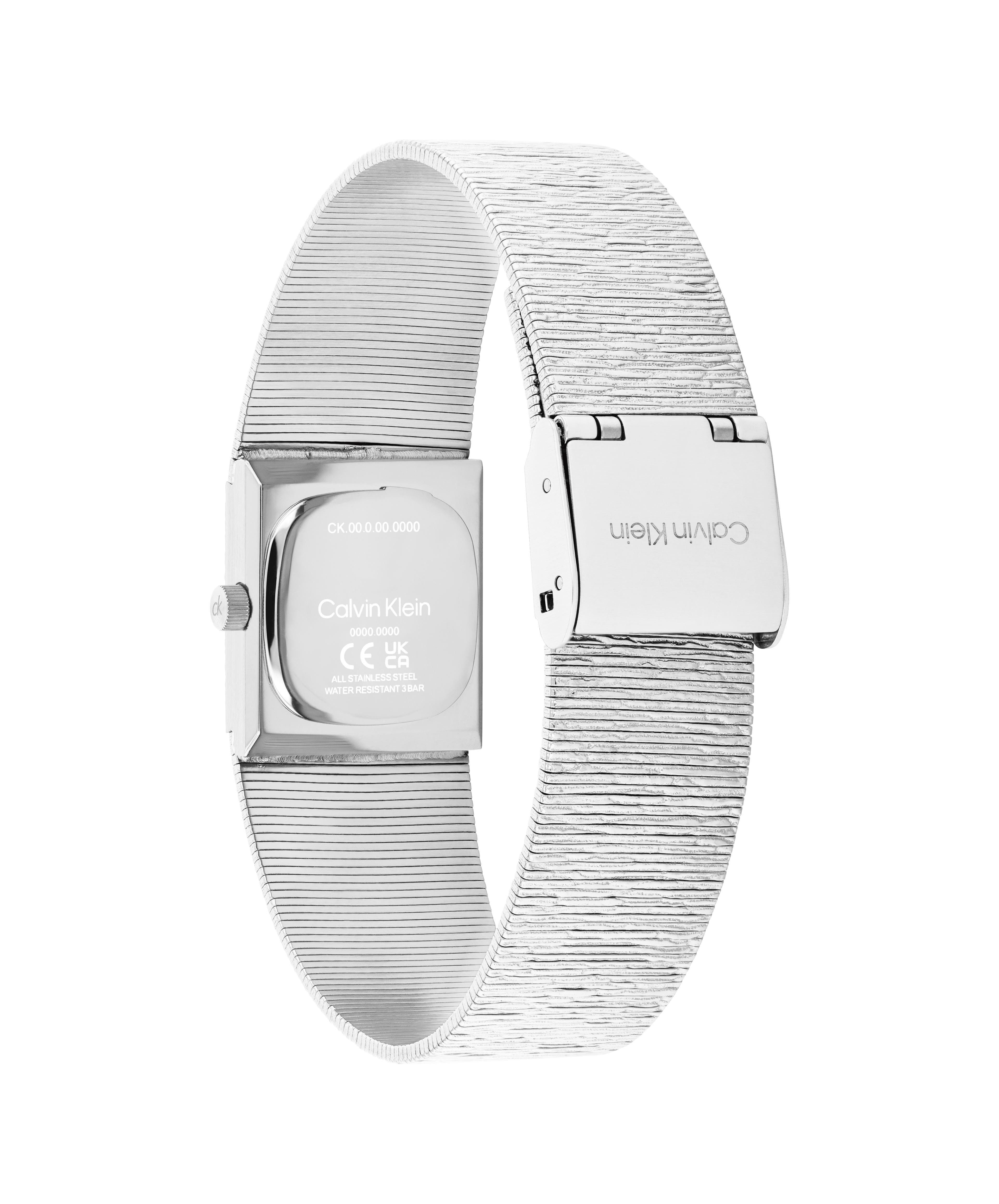 Calvin Klein Quarzuhr SOPHISTICATED SQUARE 25100177, Armbanduhr, Damenuhr, Edelstahlarmband, analog