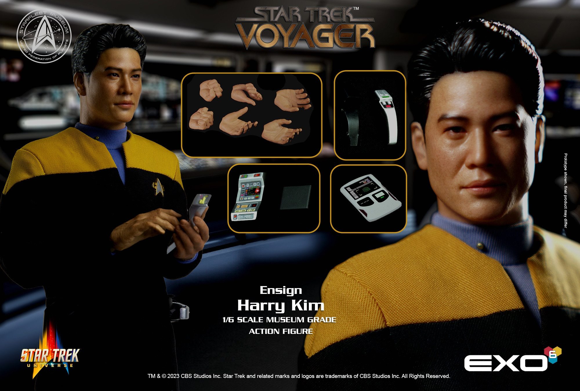 EXO-6 Actionfigur Star Trek: Voyager Ensign Harry Kim 1:6 Actionfigur