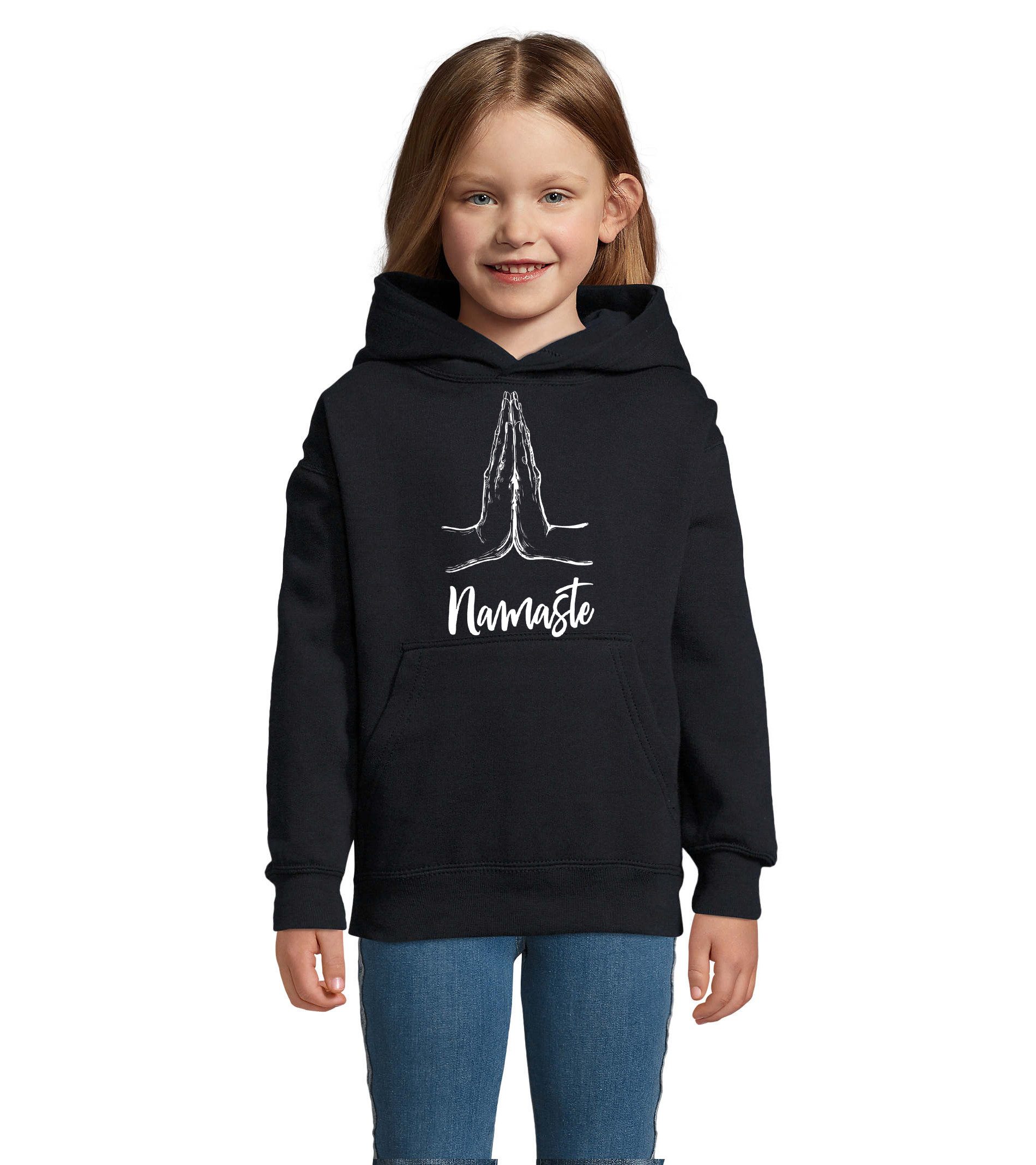 Hoodie Namaste Kinder Hoodie Baumwollmix Achtsamkeit Freizeit Komfort