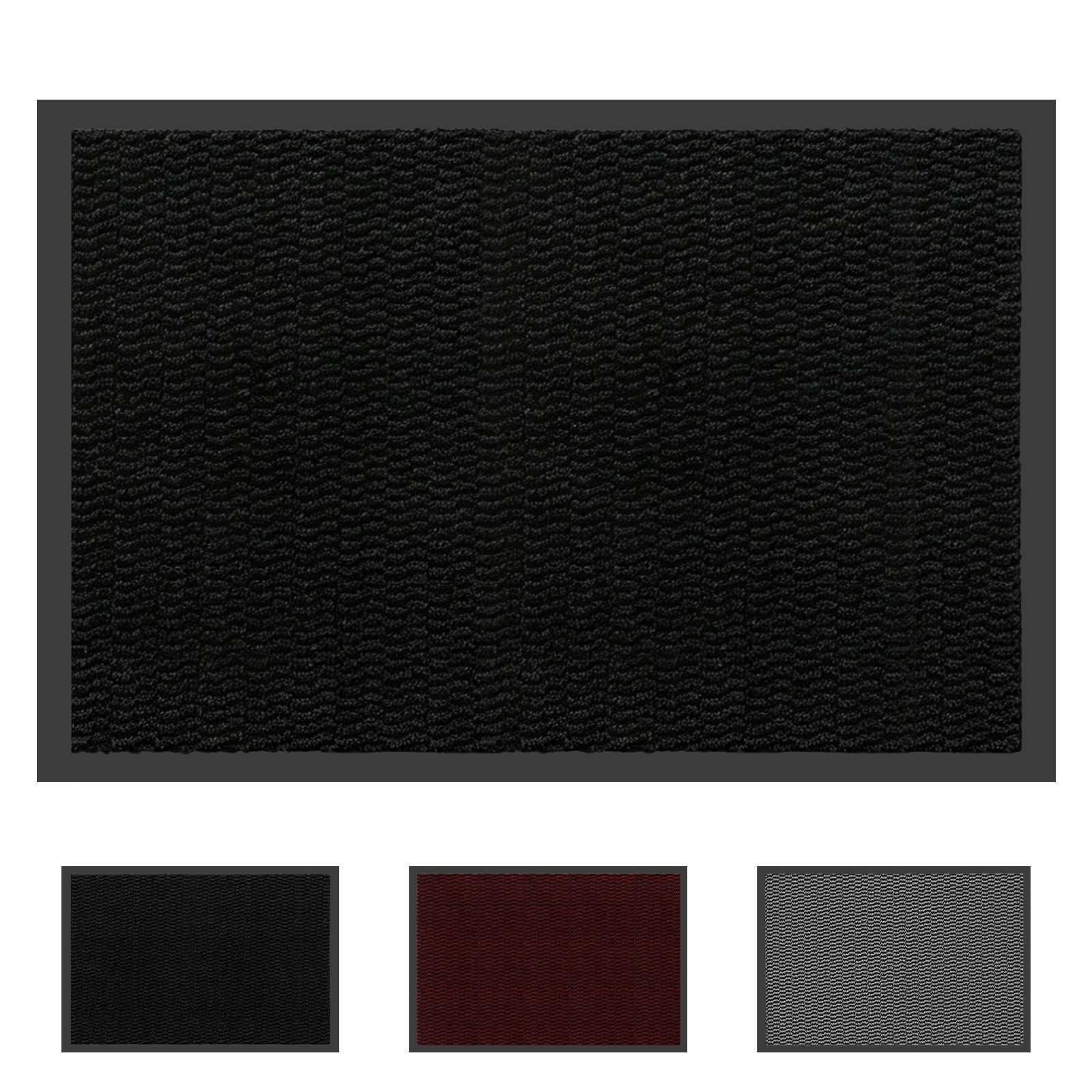 SunJas Fußmatte rutschfeste Fußmatte schmutzfangmatte für Innen & Außen, Rechteckig, Höhe: 5 mm, Eingangsmatte,Küchenfußmatte,Türmatte,waschbar,rutschhemmend