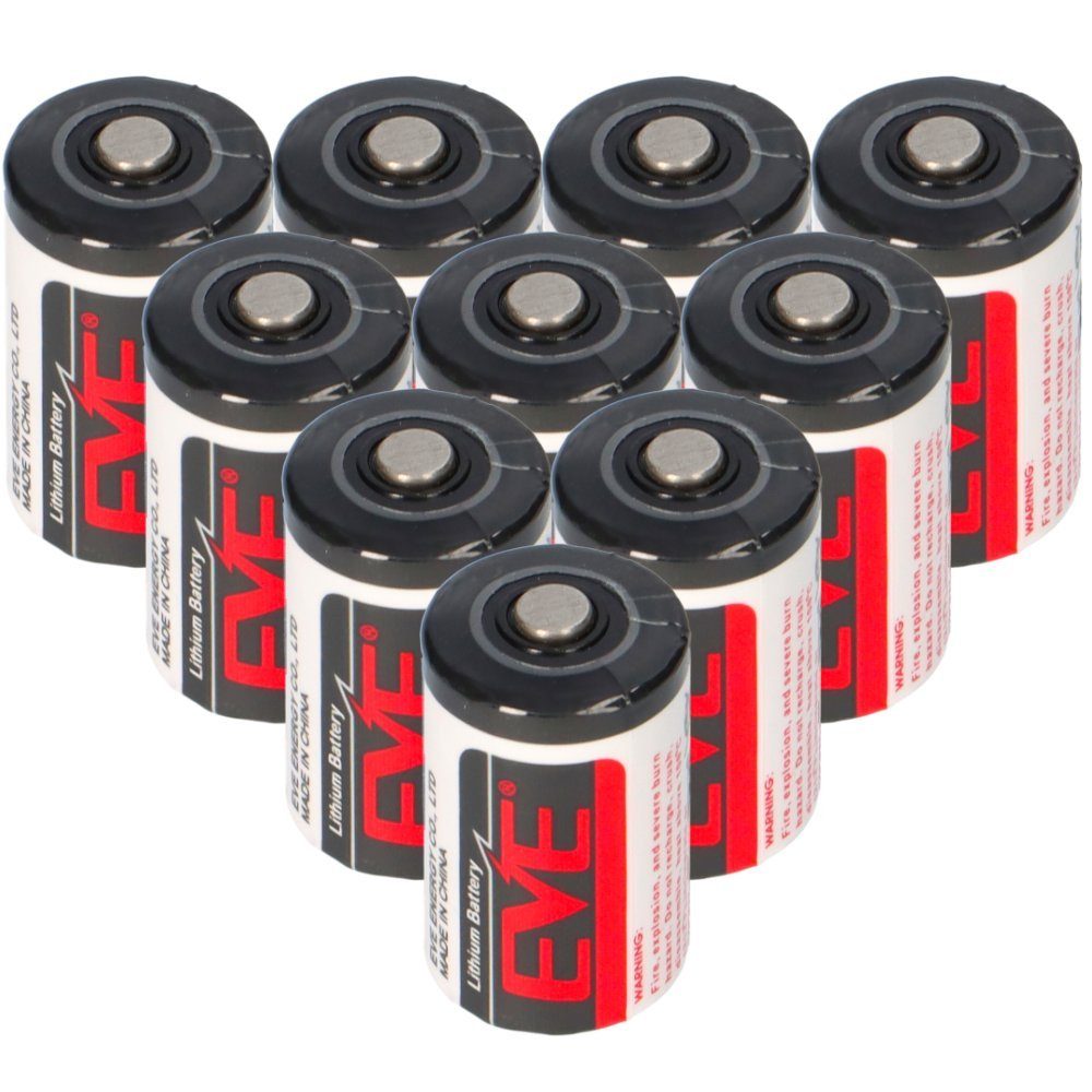 EVE 10x EVE Lithium 3,6V Batterie ER14250 1/2 AA ER 14250 Batterie