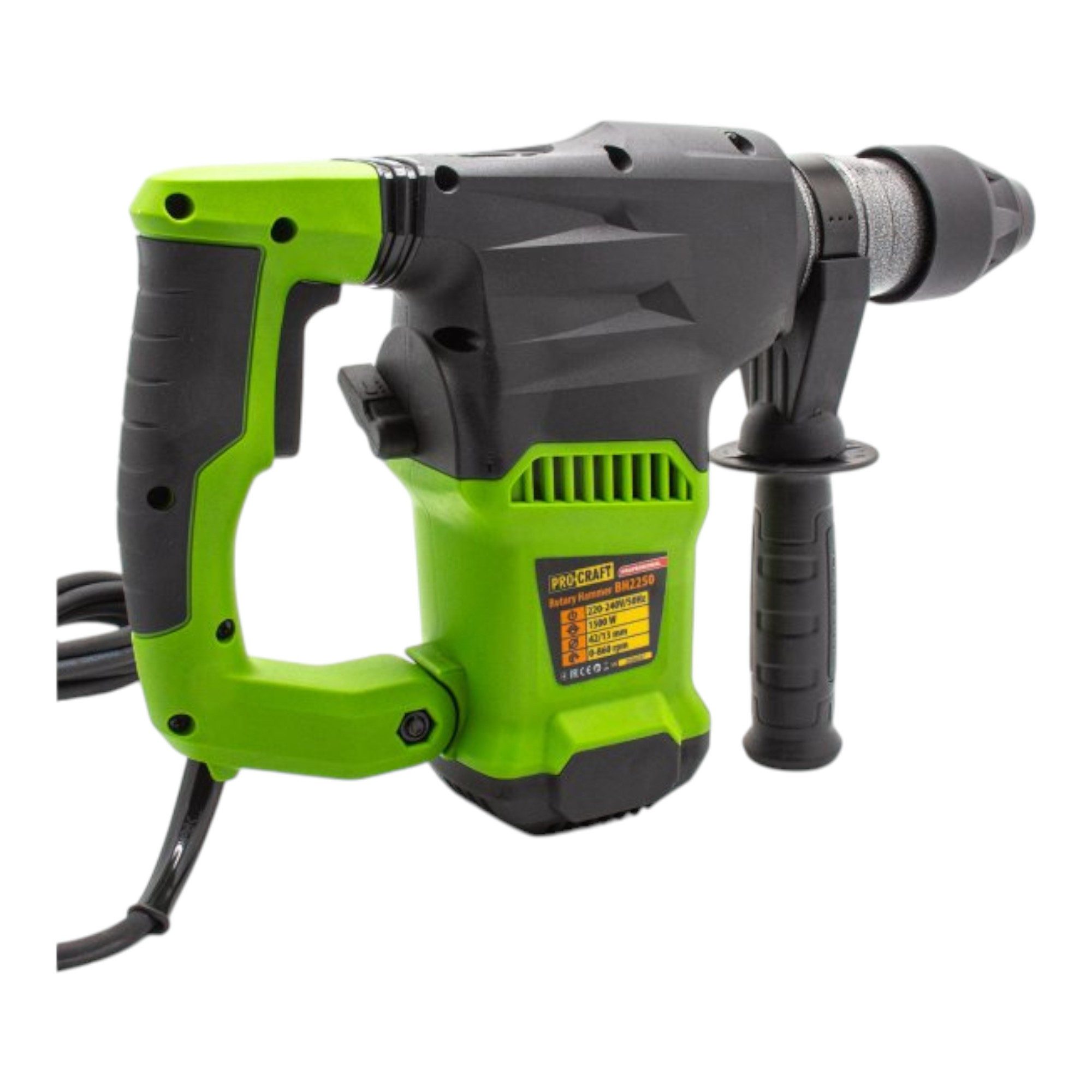 PRO CRAFT Kombihammer Procraft BH2250 Kombihammer 1260 Watt 6 Joule SDS-Plus