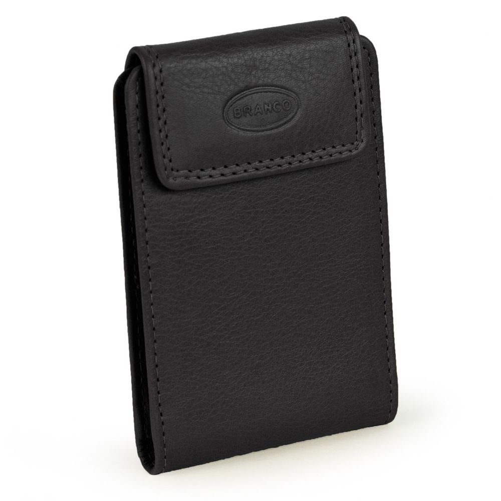 BRANCO Kartenetui Karten-Mäppchen / Kreditkarten-Etui, Leder, Schwarz, Bran günstig online kaufen