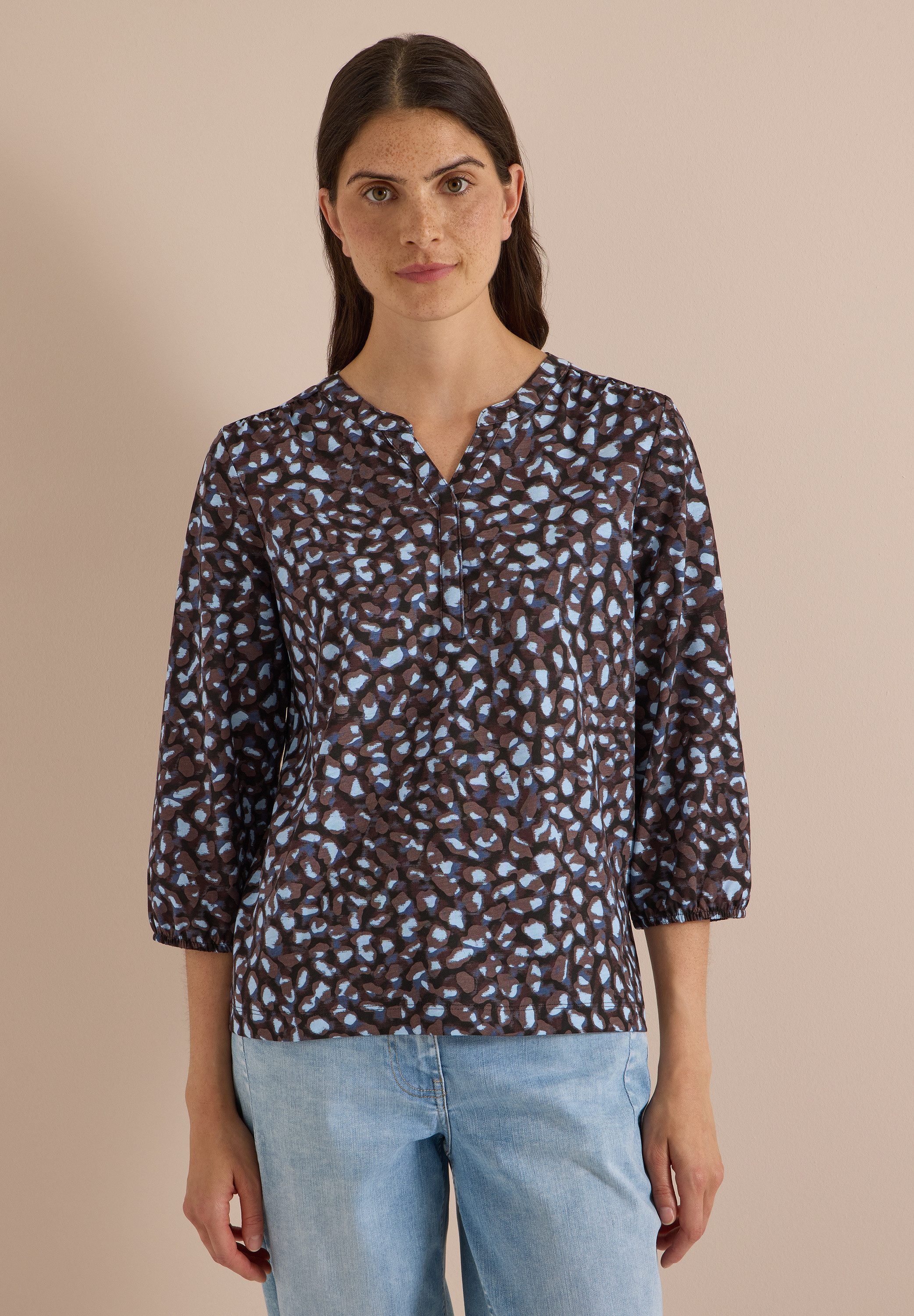 CECIL 3/4-Arm-Shirt im soften Baumwoll-Mix