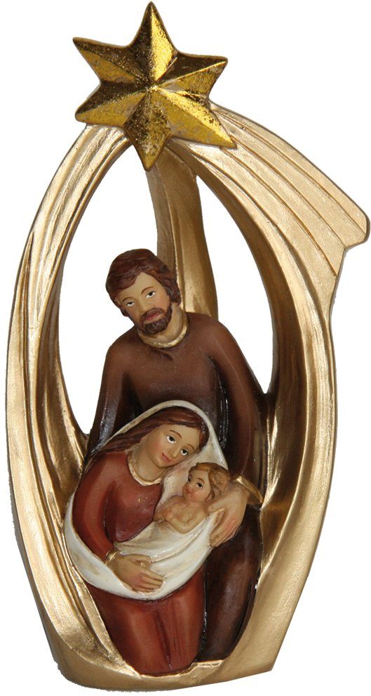 dekoprojekt Krippenfigur Krippenfigur Hlg. Familie, Krippenblock mit Komet 11,6 cm (1 St)