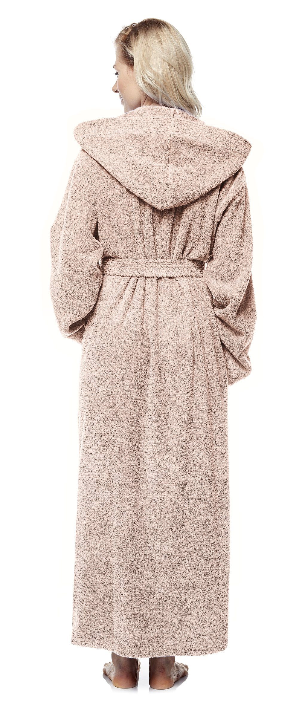 Arus Damenbademantel Pandora, extra lang, mit Kapuze, 100% Baumwolle, für S günstig online kaufen