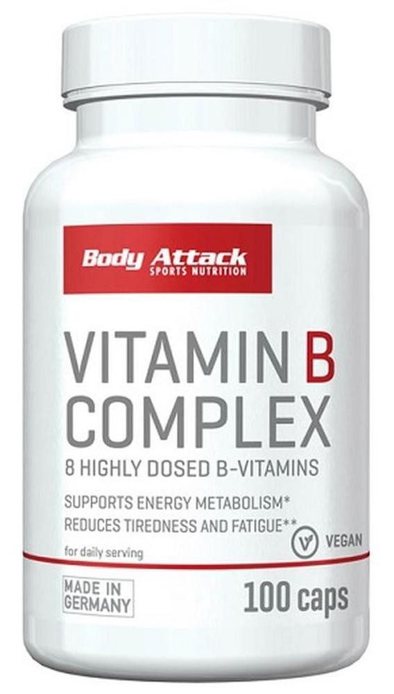 Body Attack Body Attack Vitamin B-Complex 100 Kapsel Kapseln, 100 St.