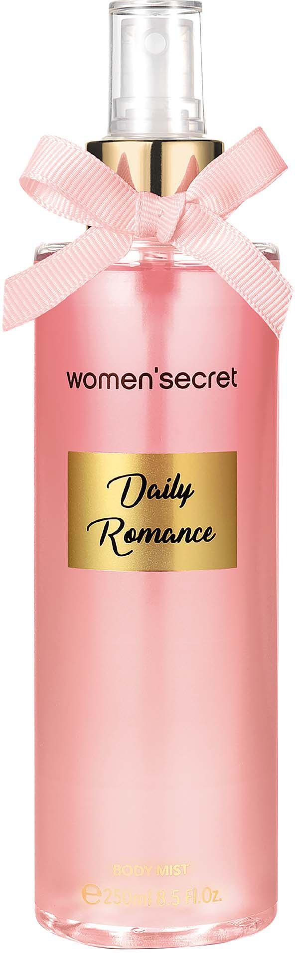 women'secret Körperspray Body Mist - Daily Romance, mit sorgfältig ausgewählter Komposition