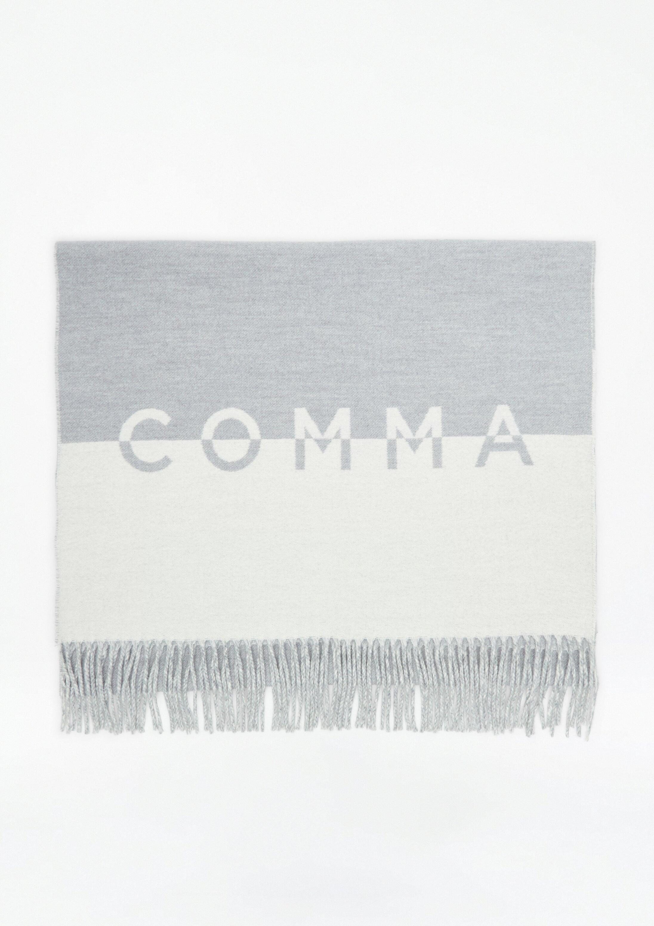 comma Schal Tuch, Kuscheliger Jacquard-Schal mit abstraktem Muster