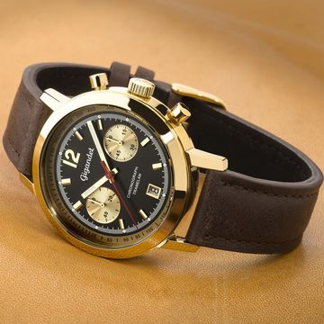 Gigandet Chronograph Tramelan, Mineralglas, Chronograph, Datumsanzeige, Tachymeter