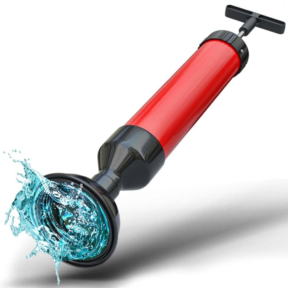 Meisterfaktur Rohrreinigungspumpe 2.0 - [0,8 L] - Abflusspumpe für eine schnelle Siphonreinigung, L: 36 cm, Ideale Abflussreiniger Pumpe für Küche und Bad!