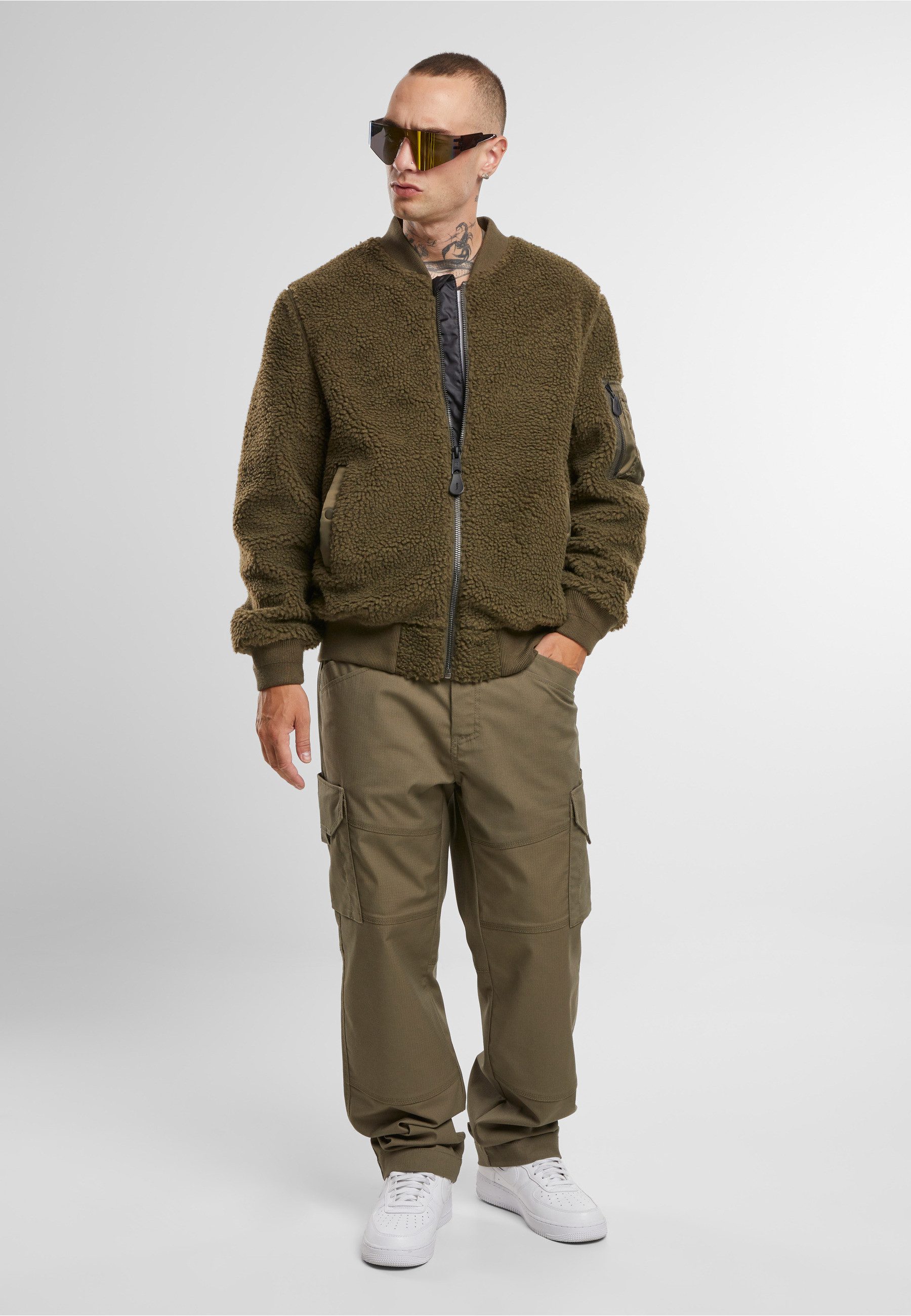 Brandit Allwetterjacke Brandit MA1 Sherpa Jacket (1-St)