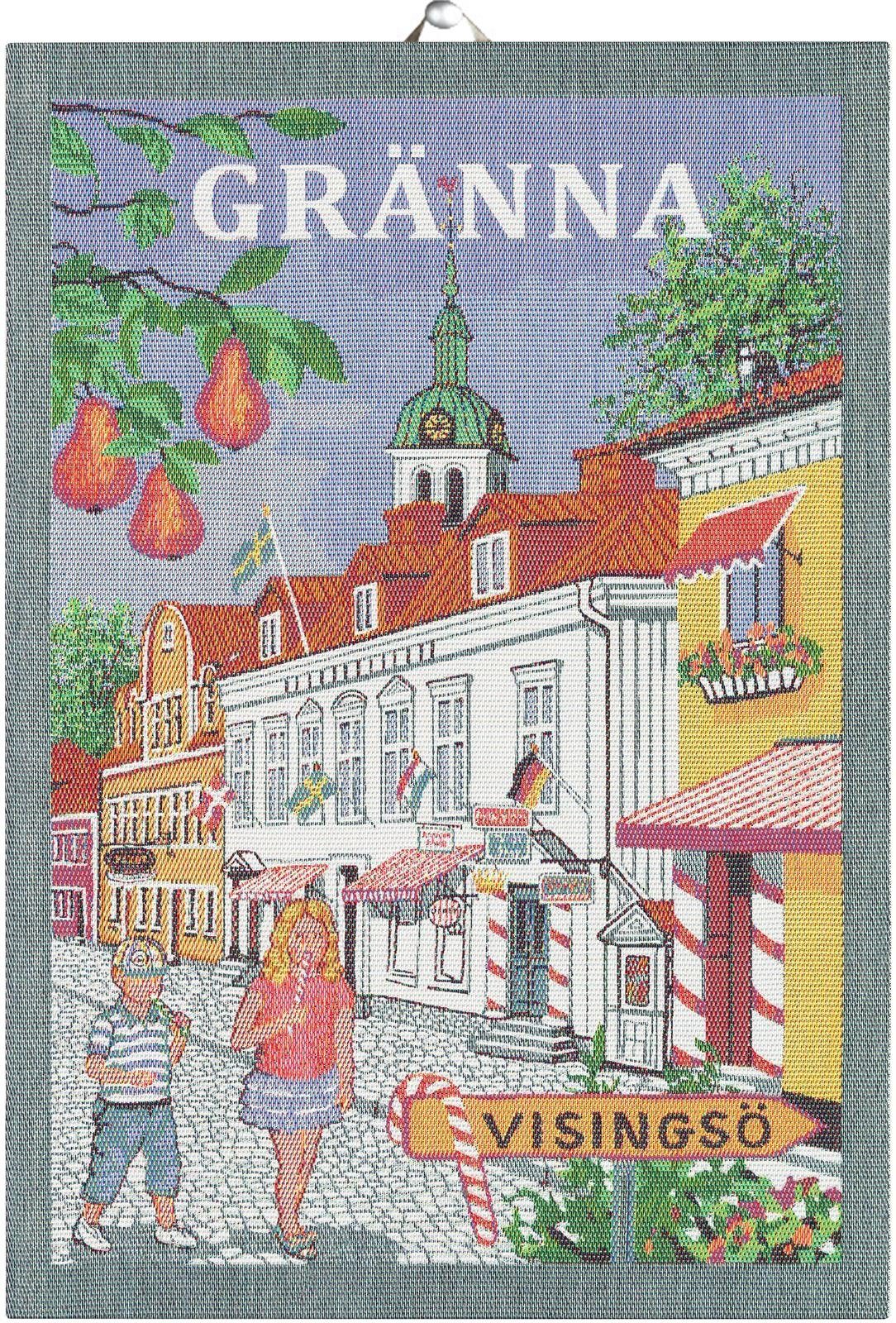 x Gränna (1-tlg., (6-farbig) 35x50 cm, Geschirrtuch Geschirrtuch), Ekelund Küchenhandtuch Pixel gewebt 1