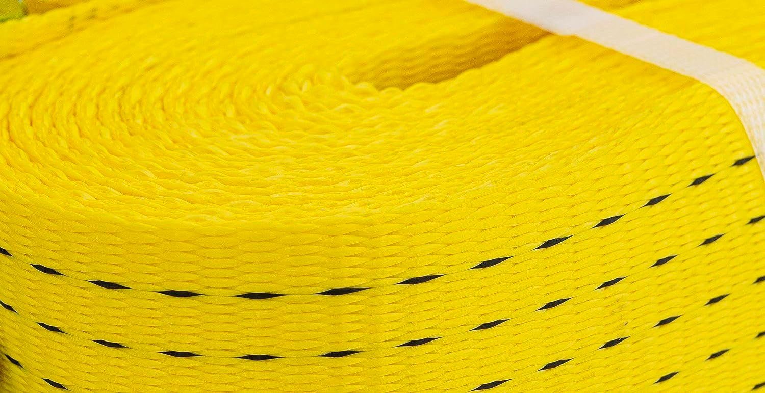 Petex Spanngurt Ratschenspanngurt gelb und ERGO-Ratsche, mm, mit 12 2500/5000 daN m, Doppelspitzhaken 50 2-teilig