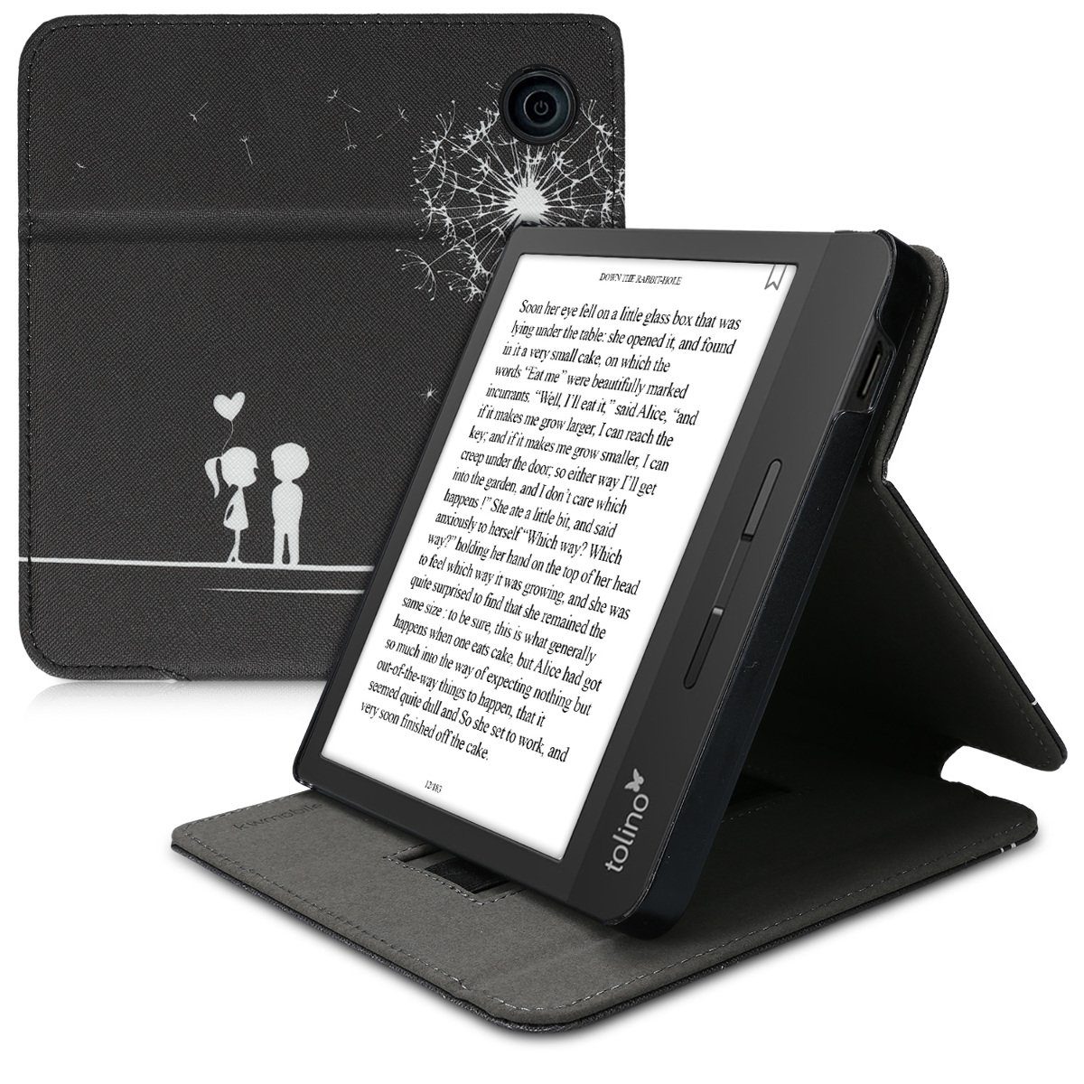 kwmobile EReaderHülle, Hülle für Tolino Vision 5 Schlaufe Ständer eReader Schutzhülle