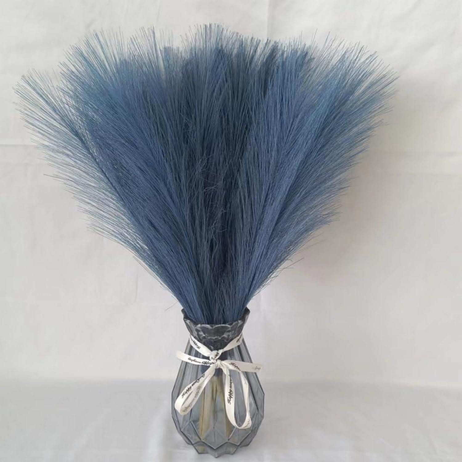 Kunstgras Künstliches Pampasgras 10er Set blau, LuxusKollektion, Höhe 5 cm