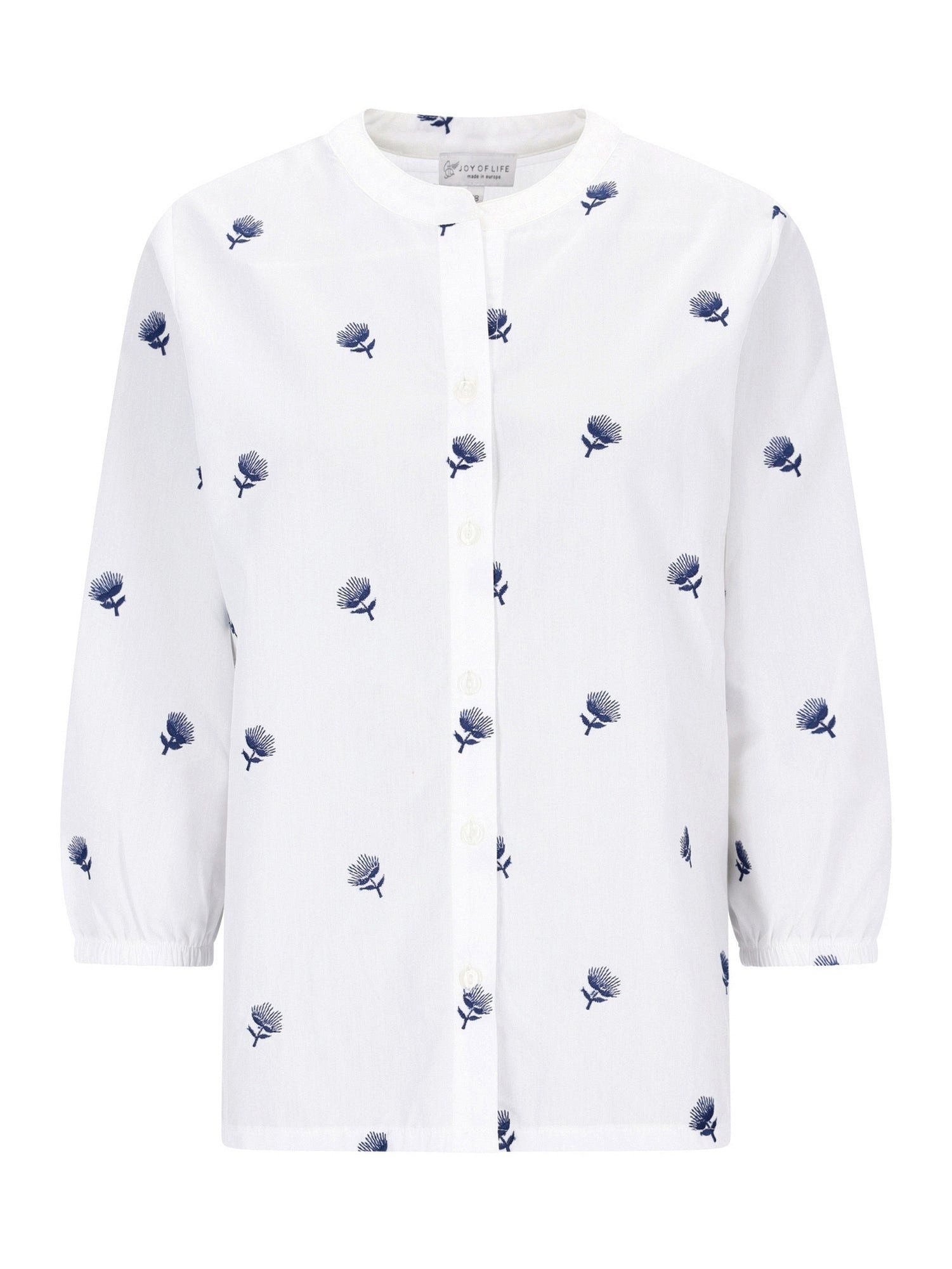 Blusentop Bluse mit Stickerei