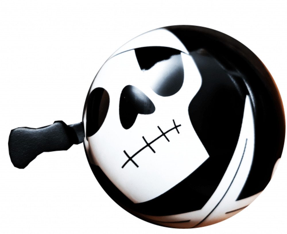 Nutcase Fahrradklingel "RIDE THE PLANK" Skull, Ø55mm