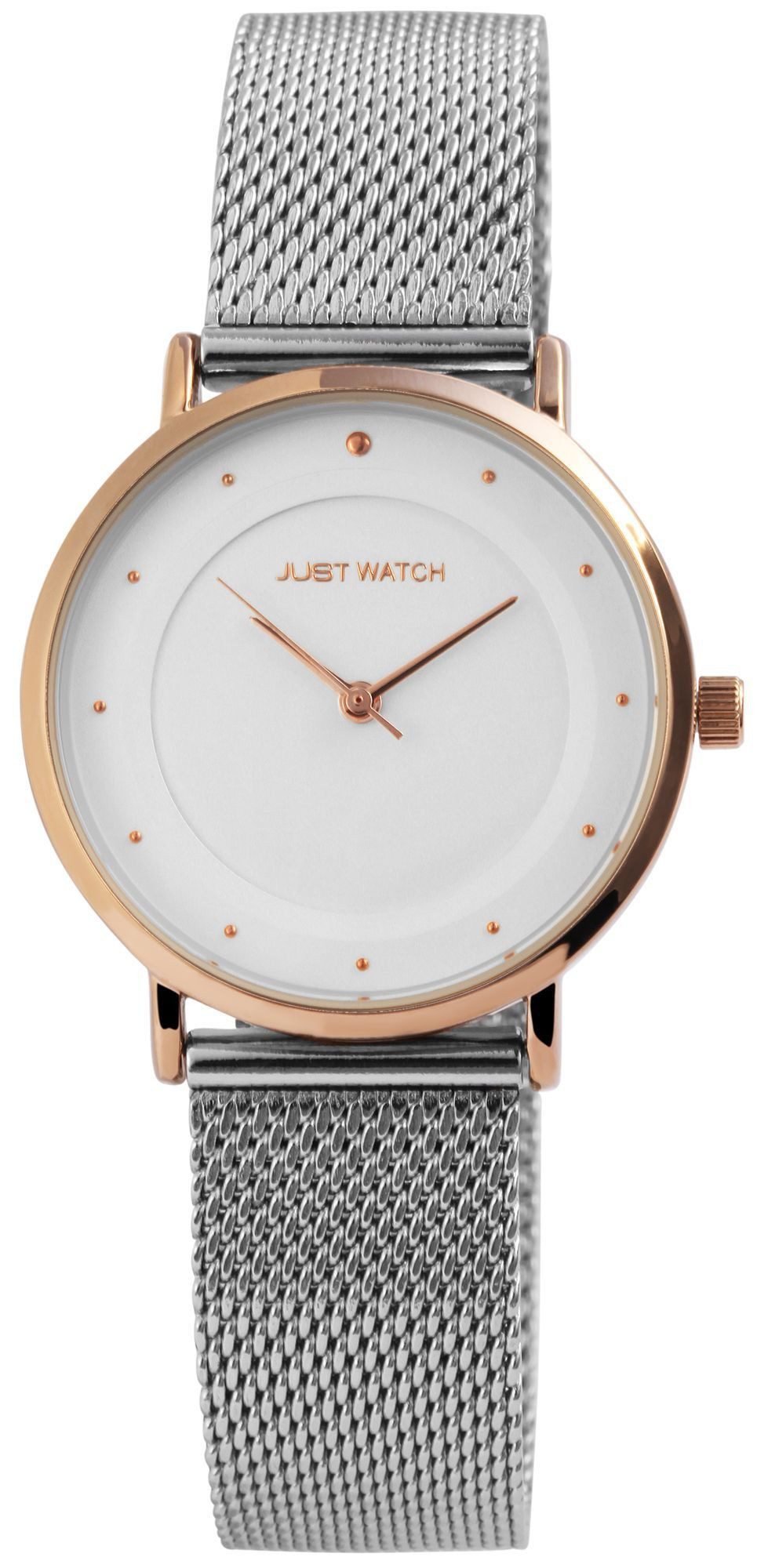 JUST WATCH Quarzuhr Virginia mit Milaneseband, 3 ATM, Mineralglas günstig online kaufen