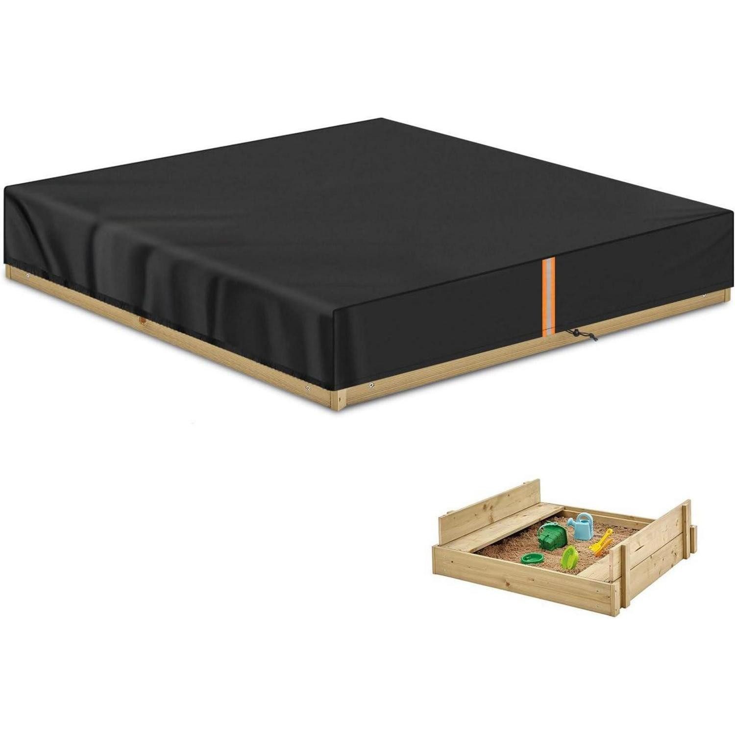 LuxusKollektion Sandkasten-Abdeckplane Sandkastenplane Abdeckung wasserdicht staubdicht 185x185x20cm (1-St)