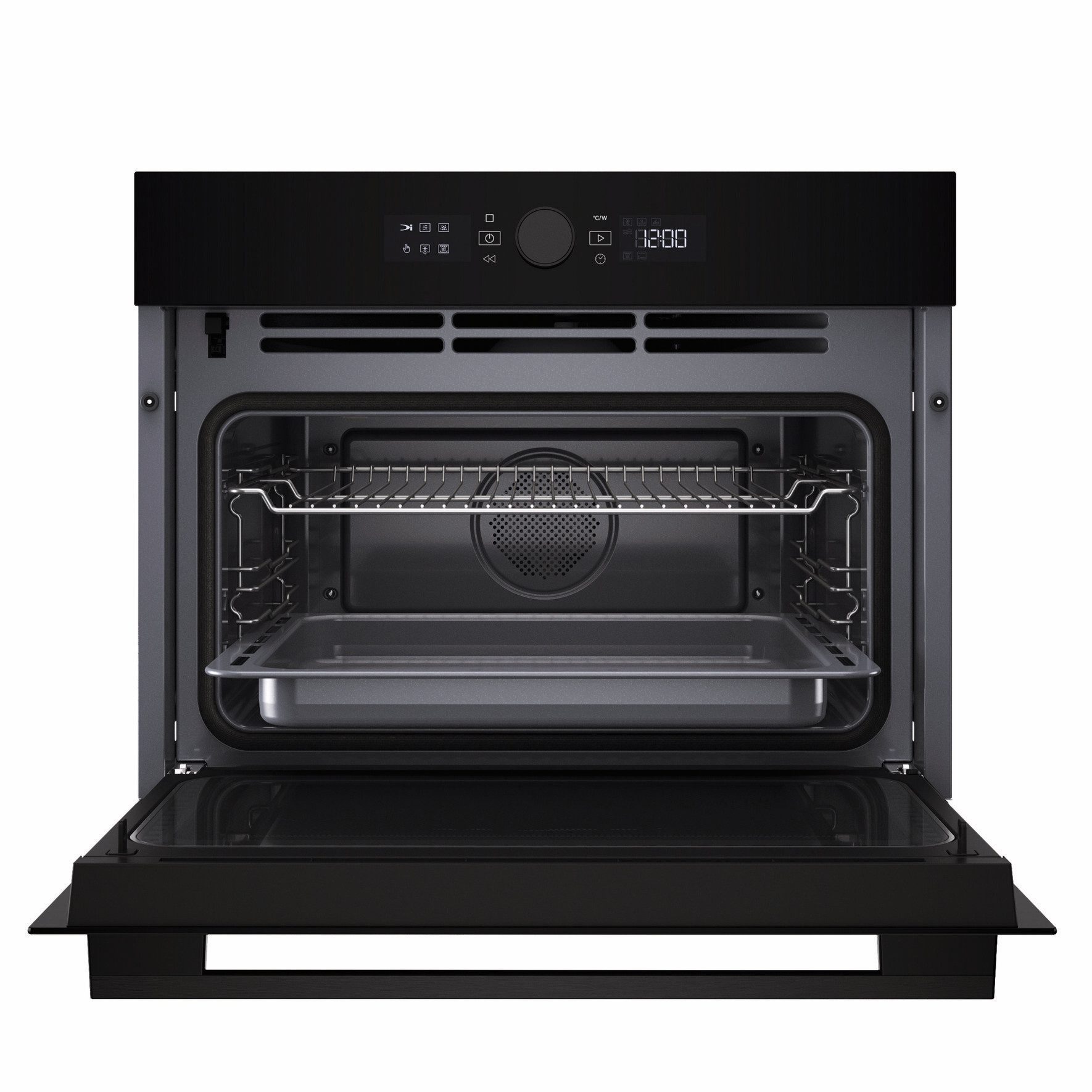 BAUKNECHT Backofen mit Mikrowelle BCW56HMSK, Hydrolyse, SoftClose-Tür, Dynamic Steam, Schnellstart, Brot-Auftaufunktion