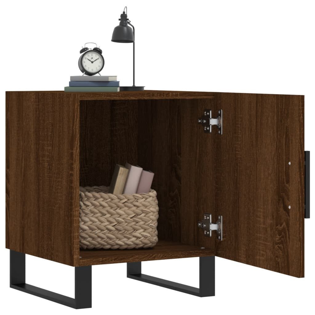 vidaXL Nachttisch Nachttisch Braun Eichen-Optik 40x40x50 günstig online kaufen