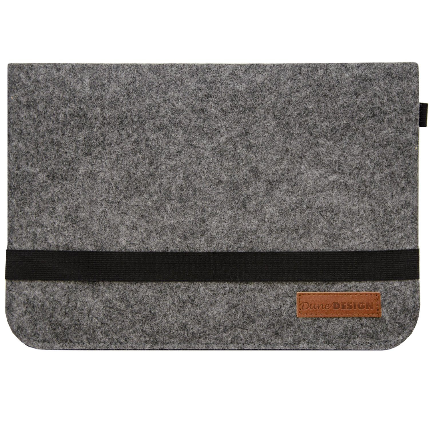 DuneDesign Tablettasche »13.3'' Filz Laptop-Tasche 35x24 cm Tablet Hülle«,  MacBook Pro Air iPad Net Grau