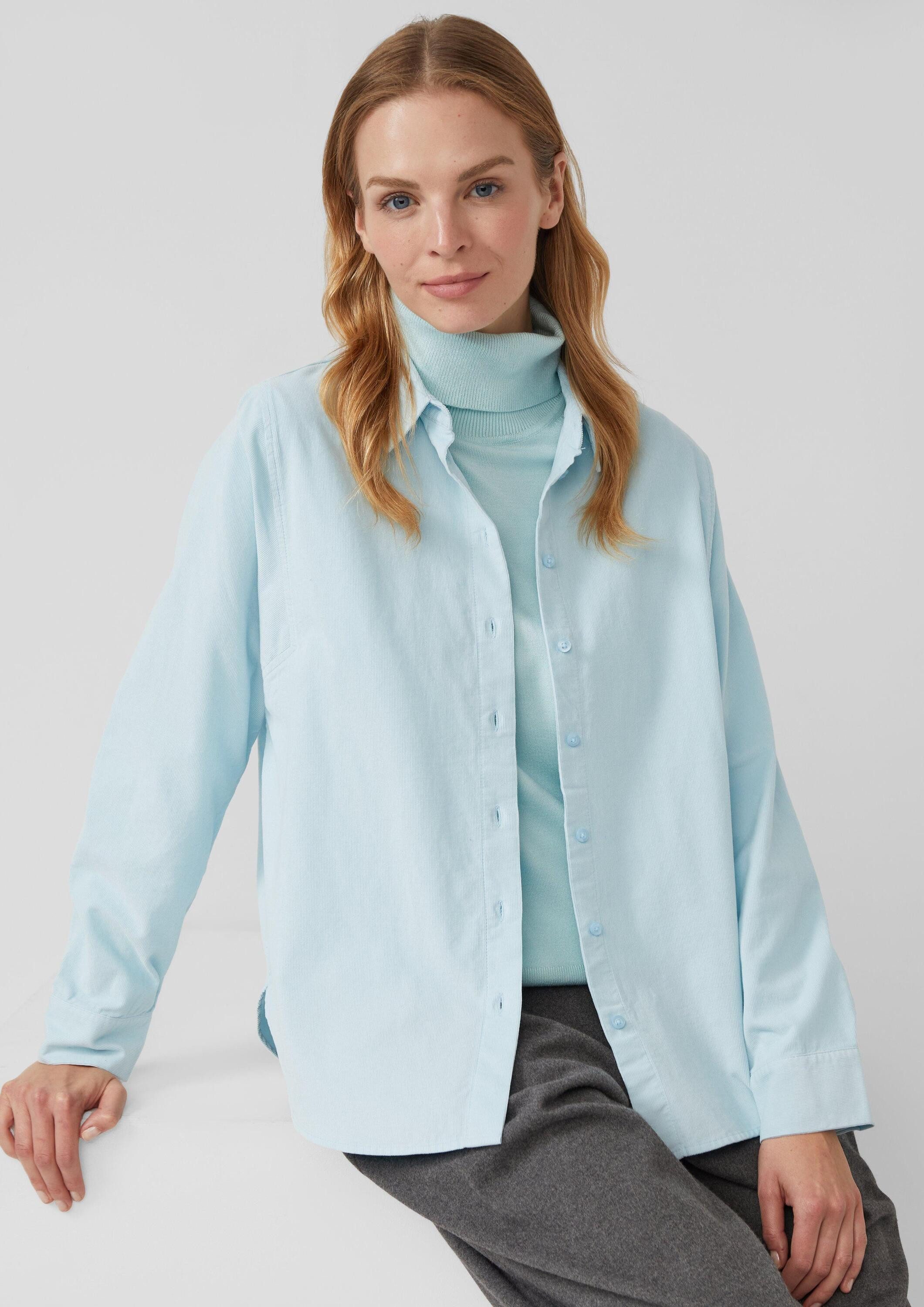 s.Oliver Hemdjacke Bluse Feincordbluse mit Hemdkragen günstig online kaufen