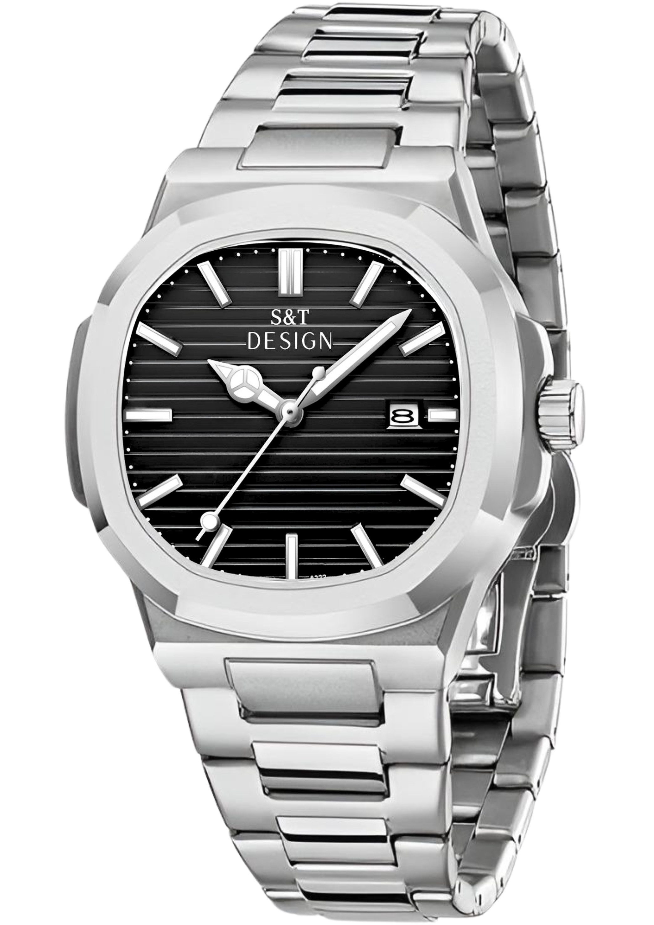 Quarzuhr Herren Uhr Edelstahl Armbanduhr Herrenuhr