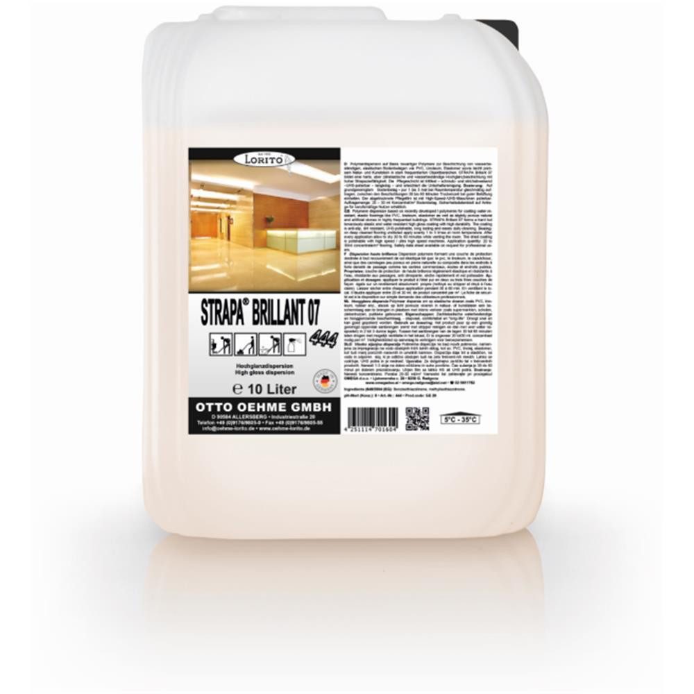 Lorito Bodenbeschichtung Hochglanz Strapa Brilliant 07 10 Liter Bodenpflegemittel