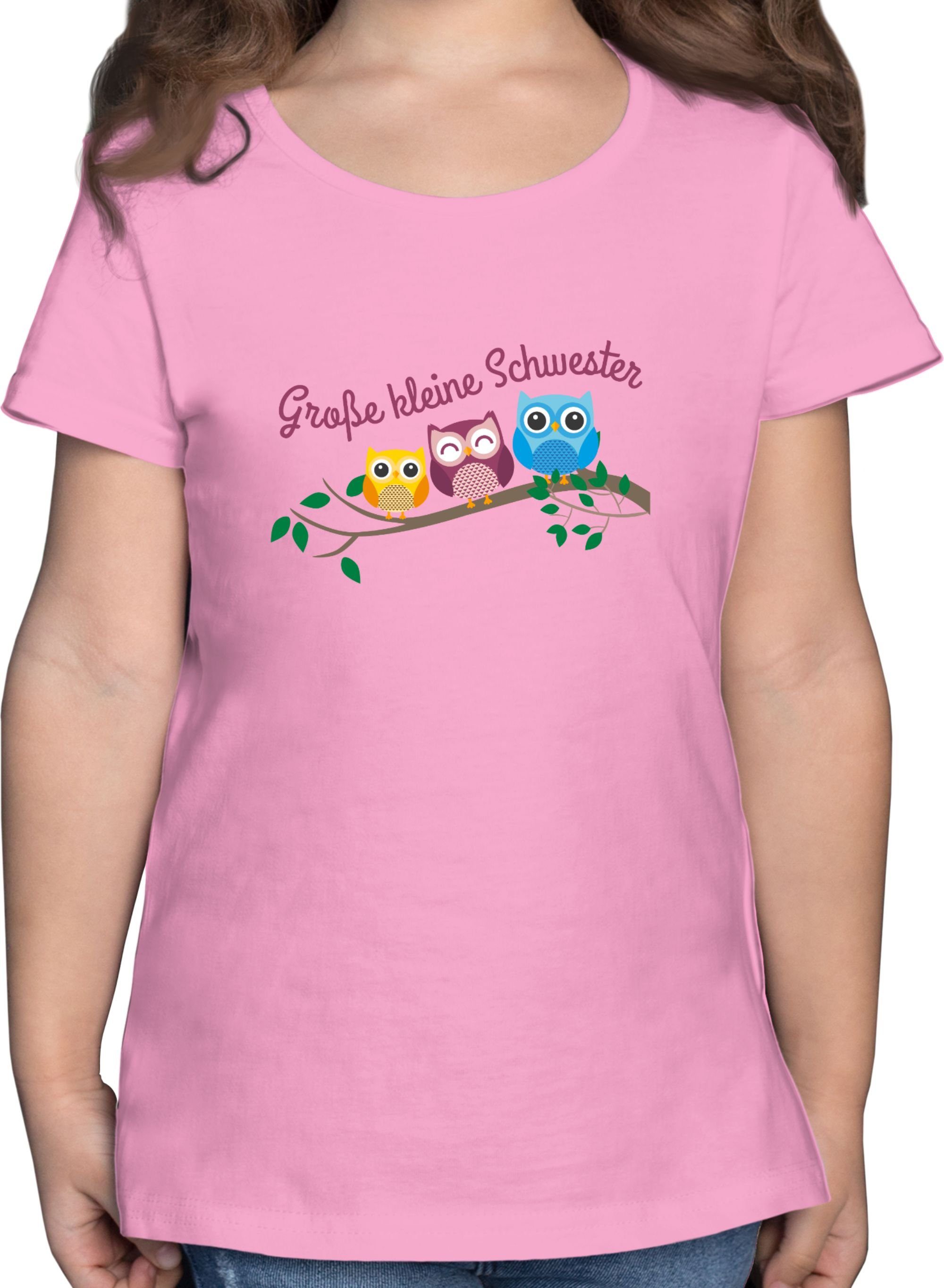 Motiv Baumwolle Kinder T-Shirt Kurzarm "Ich bin die kleine Schwester" 