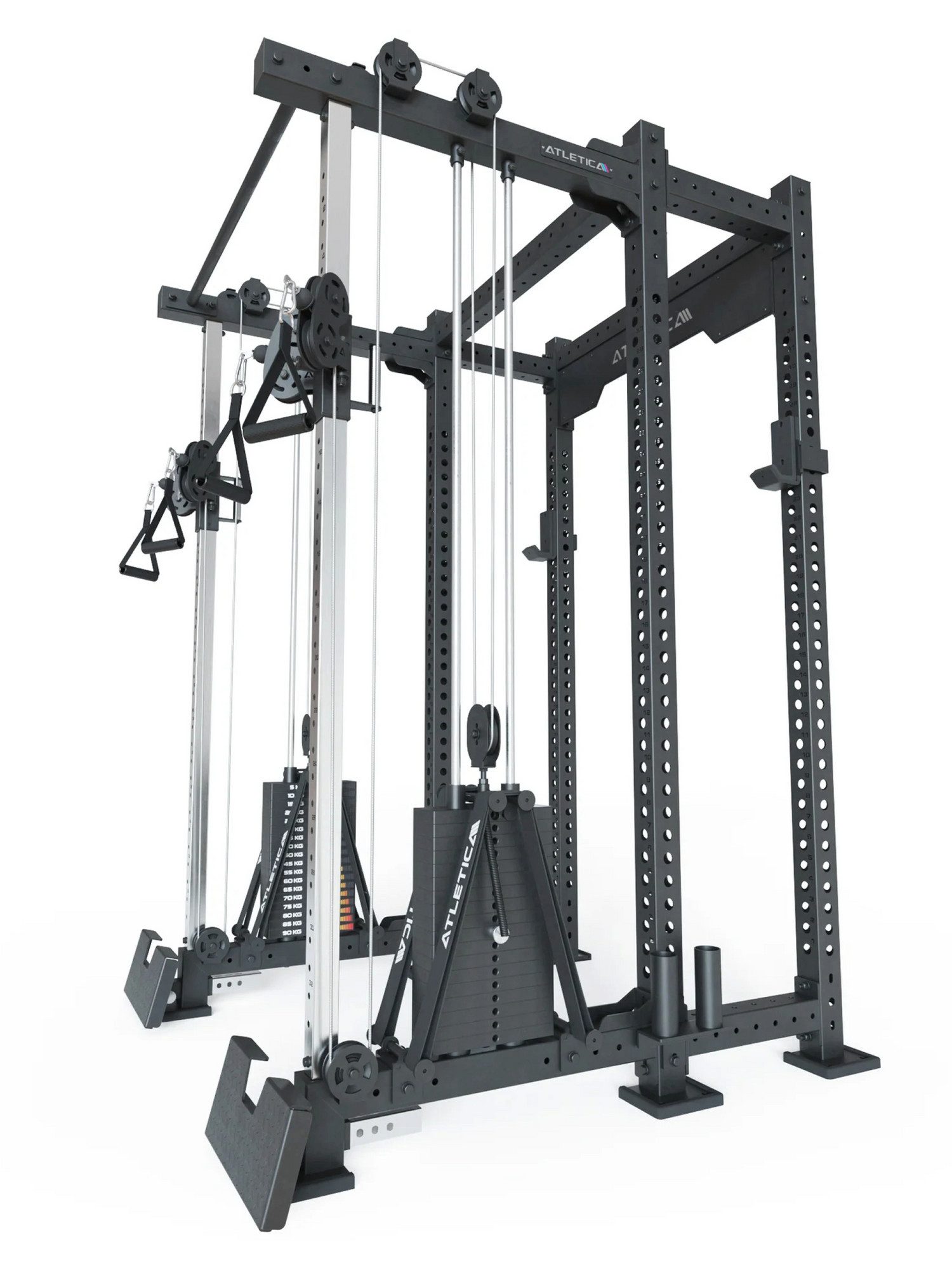 ATLETICA Power Rack R8-Duality PRO Shallow, Half Rack, 42 cm Käfigtiefe