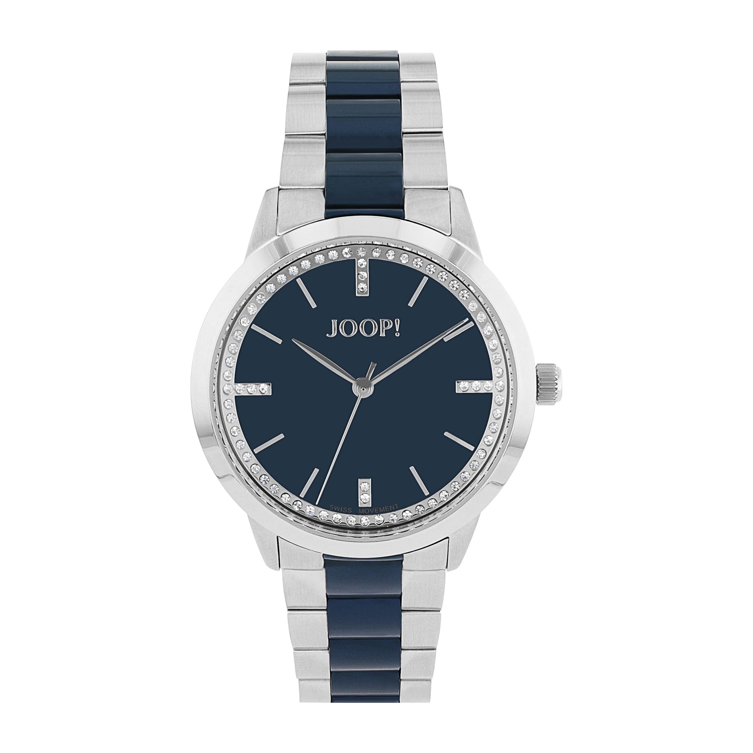 JOOP! Quarzuhr 2035050, Armbanduhr, Damenuhr, Edelstahlarmband, günstig online kaufen