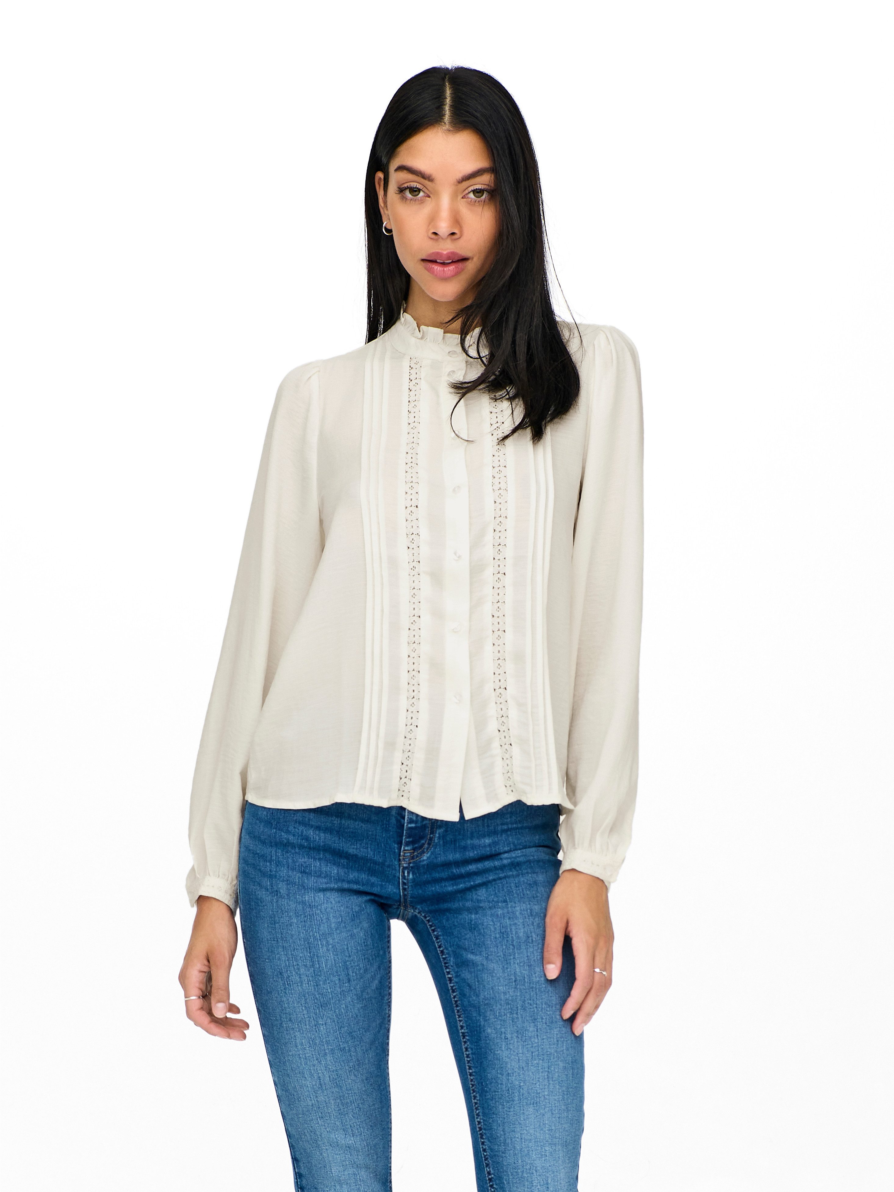 JDY Rüschenbluse JDYELLIS L/S LACE SHIRT günstig online kaufen