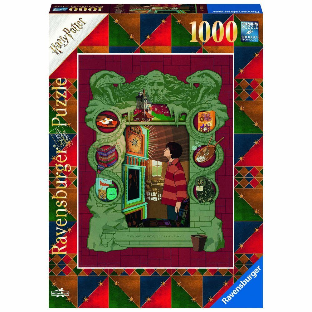 Ravensburger Puzzle Harry Potter bei der Weasley Familie, 1000 Puzzleteile