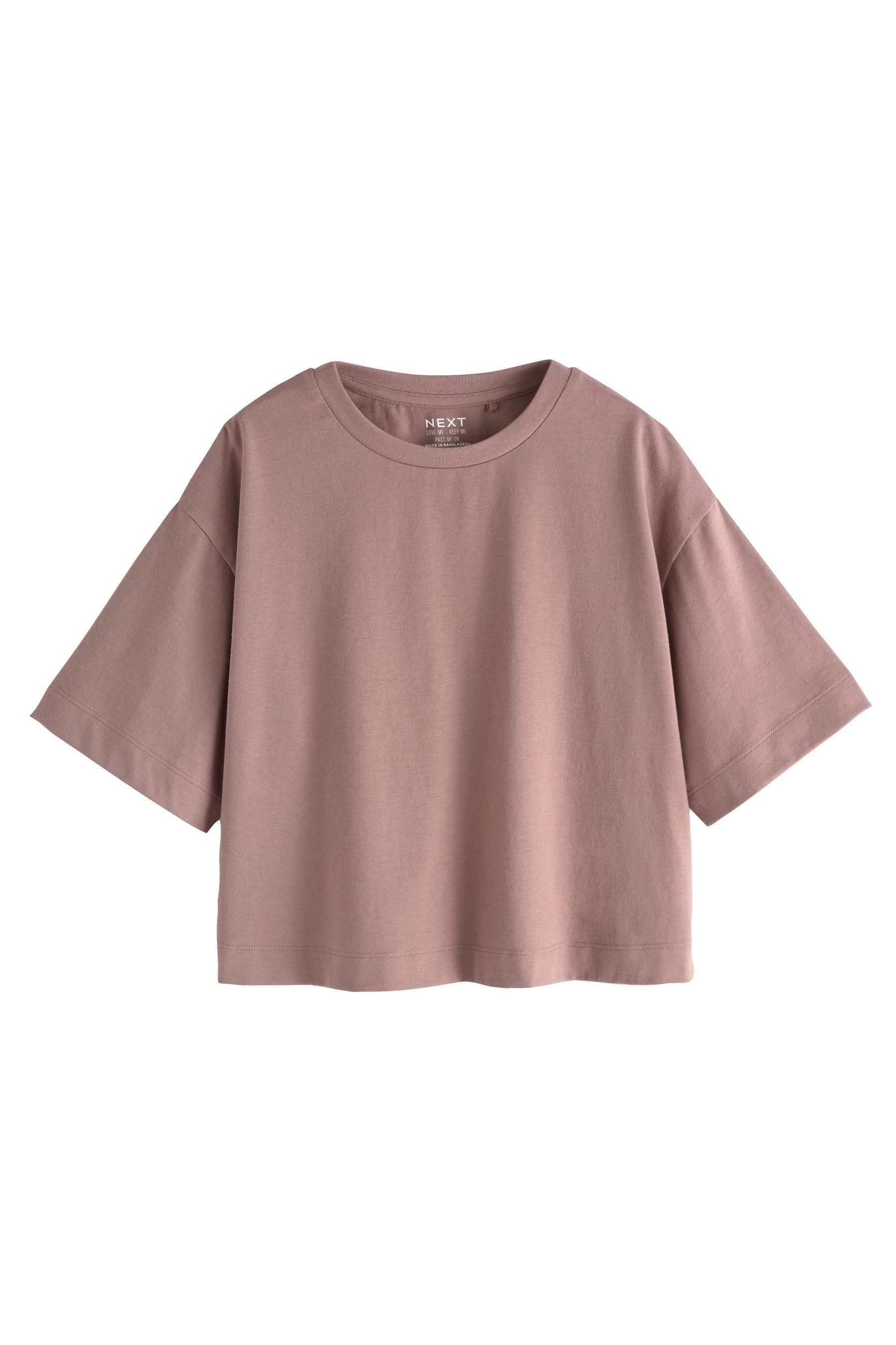 Next T-Shirt Kastige Oversized Fit T-Shirts, 5er-Pack (5-tlg) – Bild 2 von 5