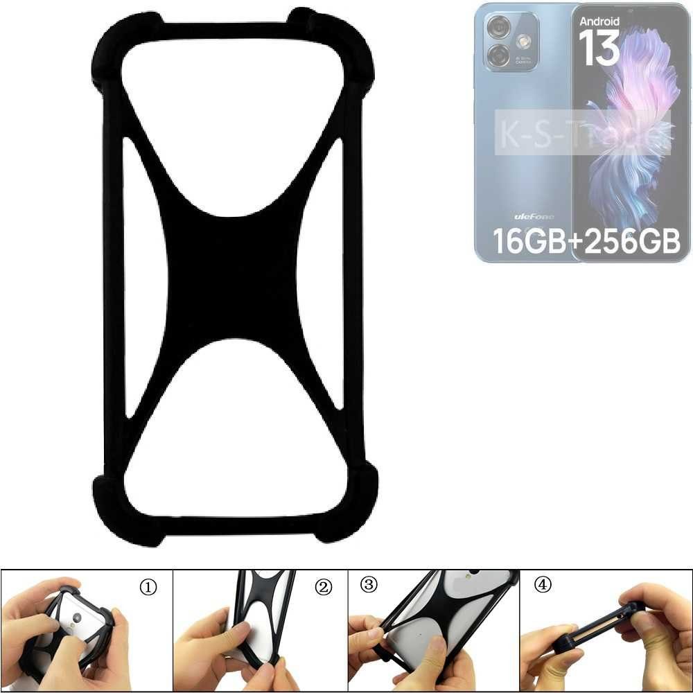 K-S-Trade Handyhülle für Ulefone Note 16 Pro, Handy-Hülle Schutz-Hülle Silikon Bumper TPU Softcase Smartphone