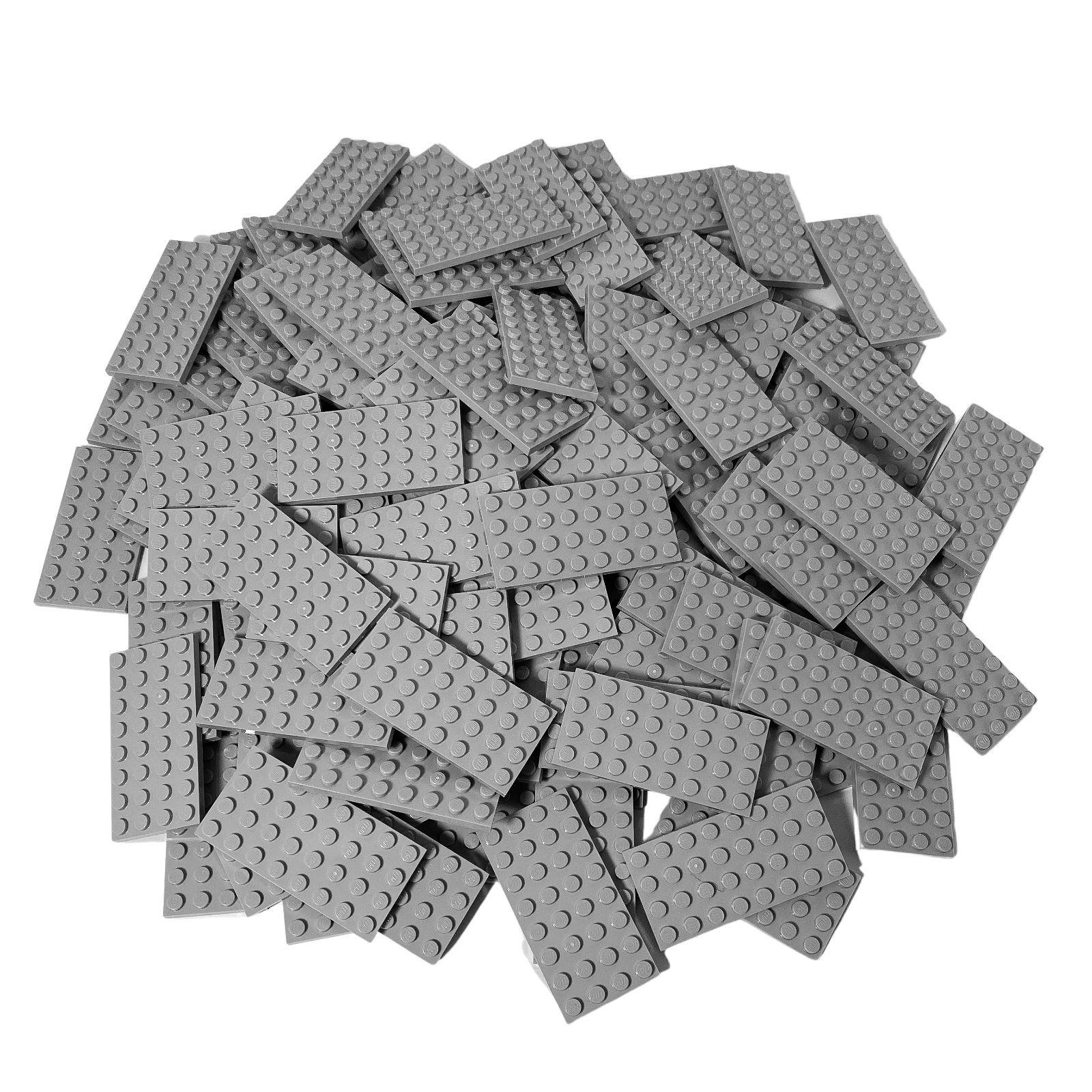 LEGO® Spielbausteine »LEGO® 4x8 Platten Hellgrau - 250 Stueck - Light  Bluish Grey plate 3035«, (Creativ-Set, 250 St), Made in Europe