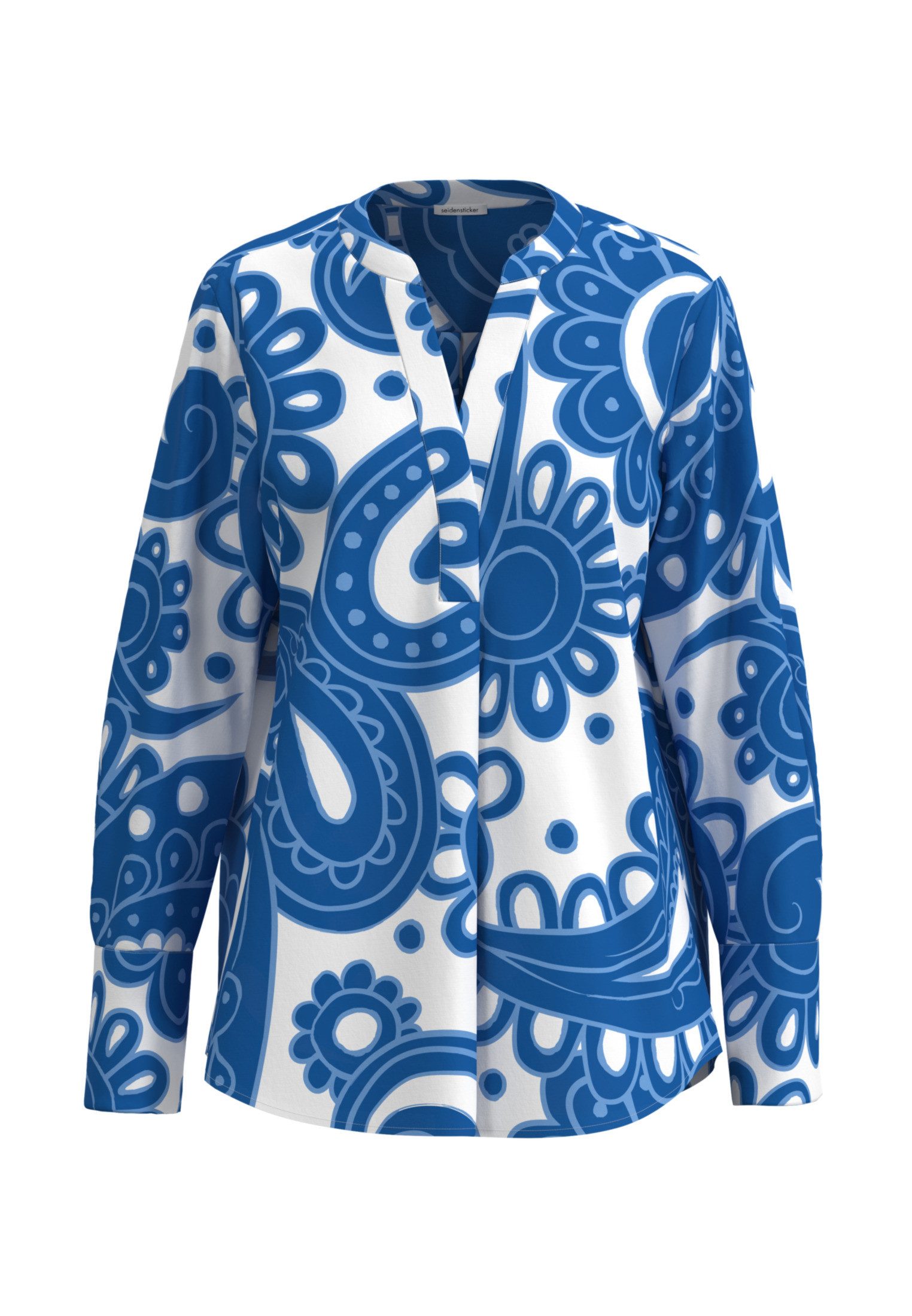 Klassische Bluse Schwarze Rose