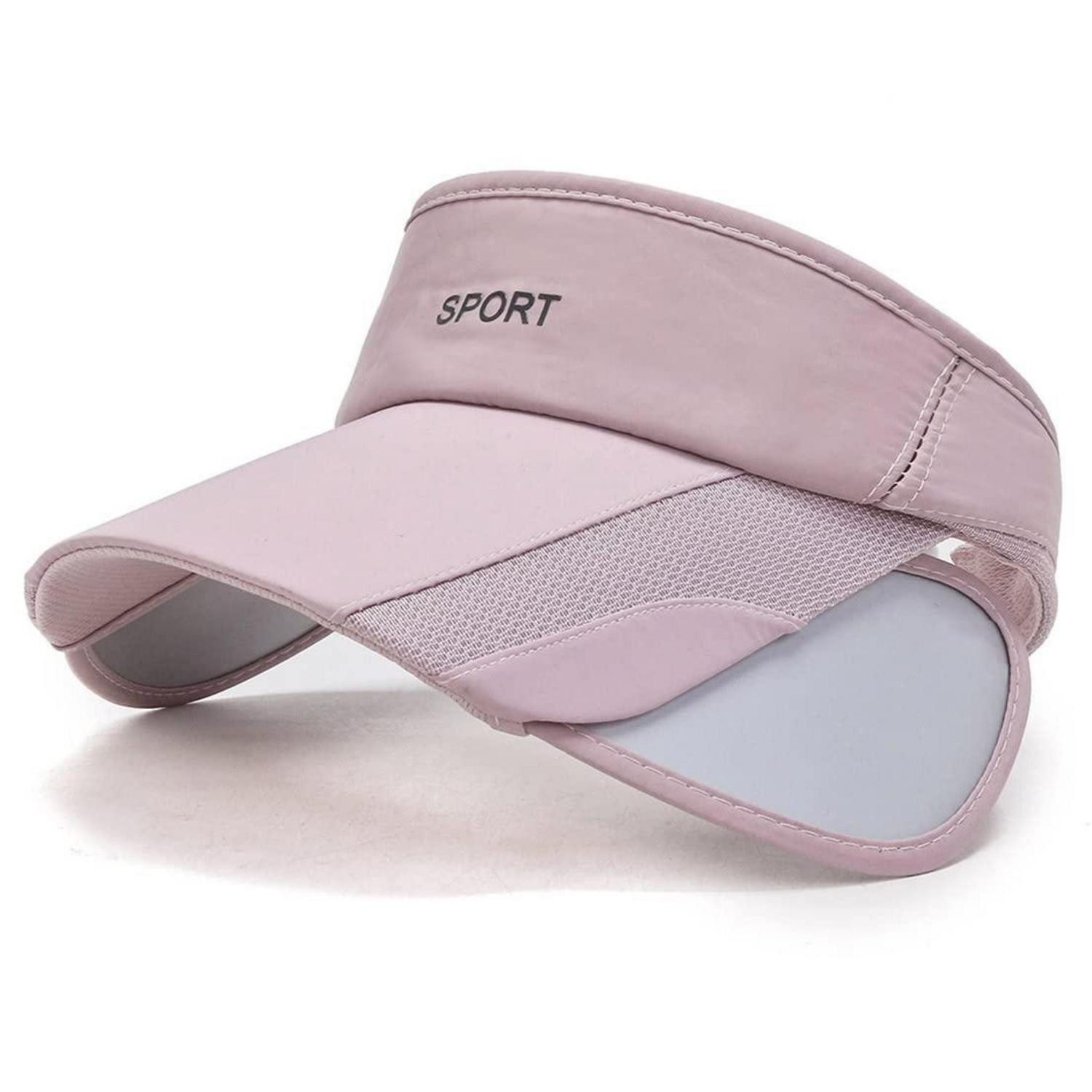 LuxusKollektion Visor Visor Cap Sonnenblende Krempe UV Schutz Unisex Einheitsgröße 1 Pink